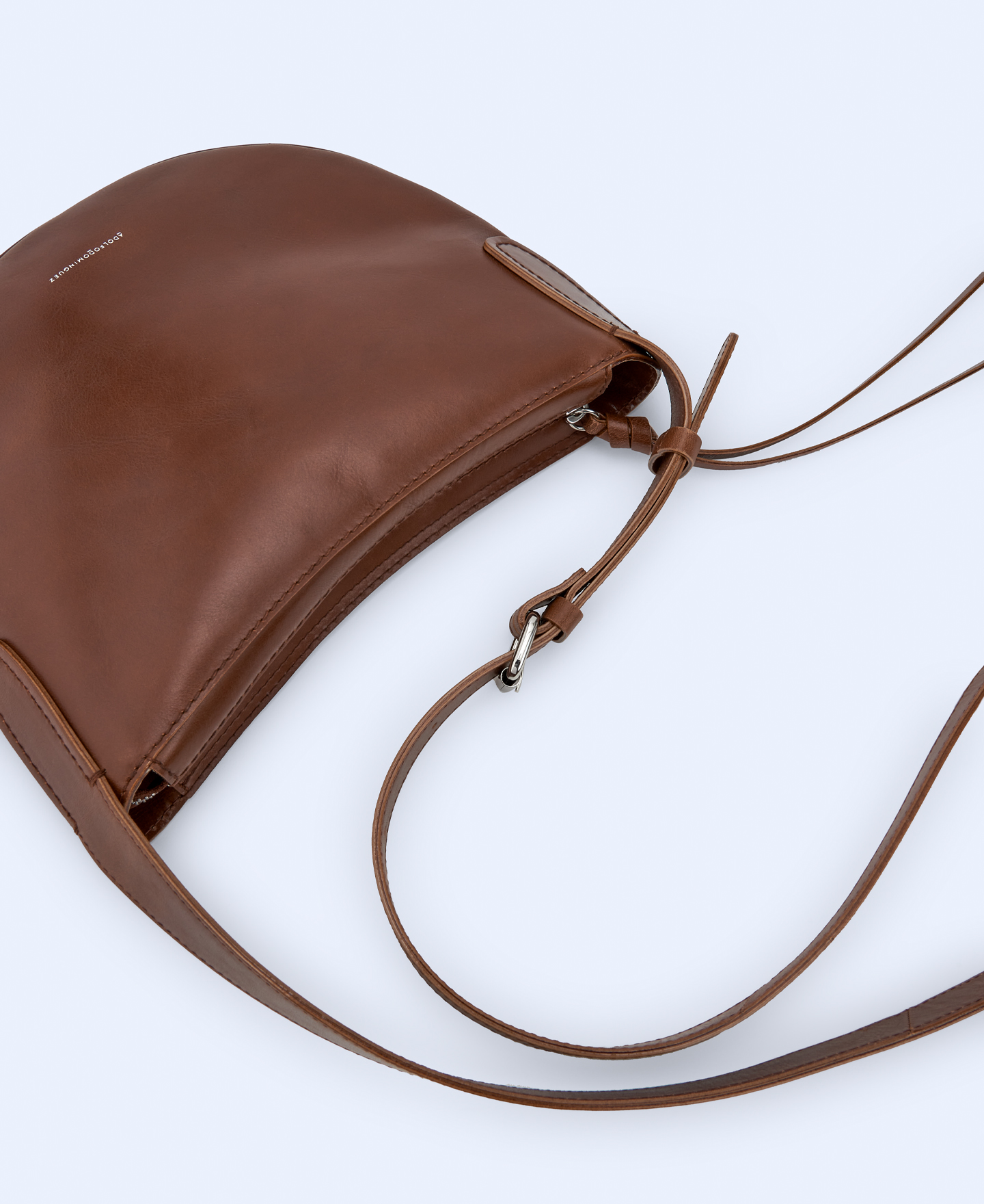 Medium responsible leather hobo bag image number 2