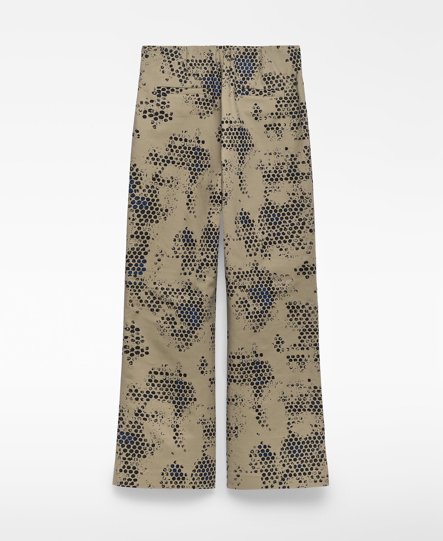Printed flare trousers woman image number 6