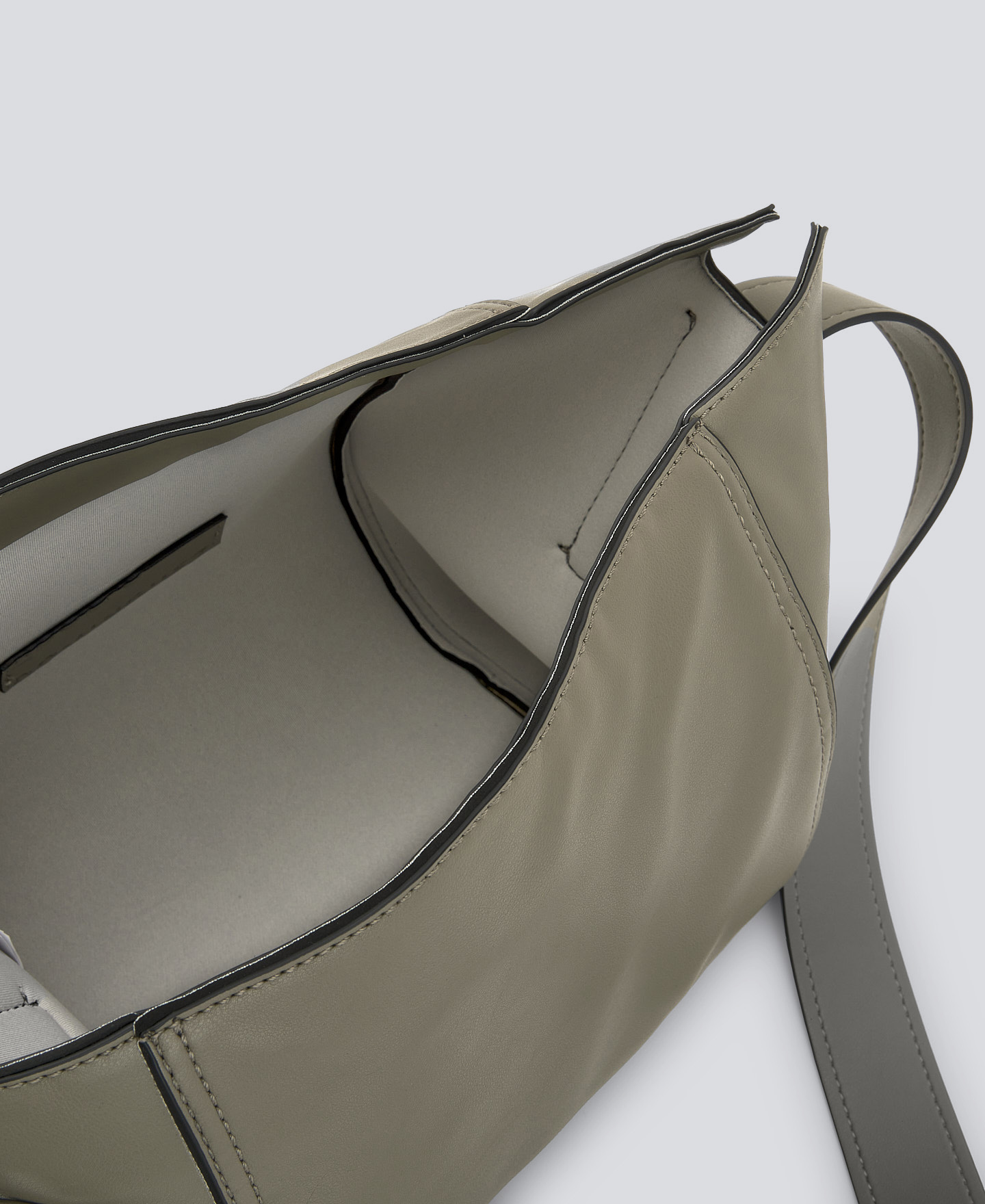 Large leather-non-leather crossbody image number 3