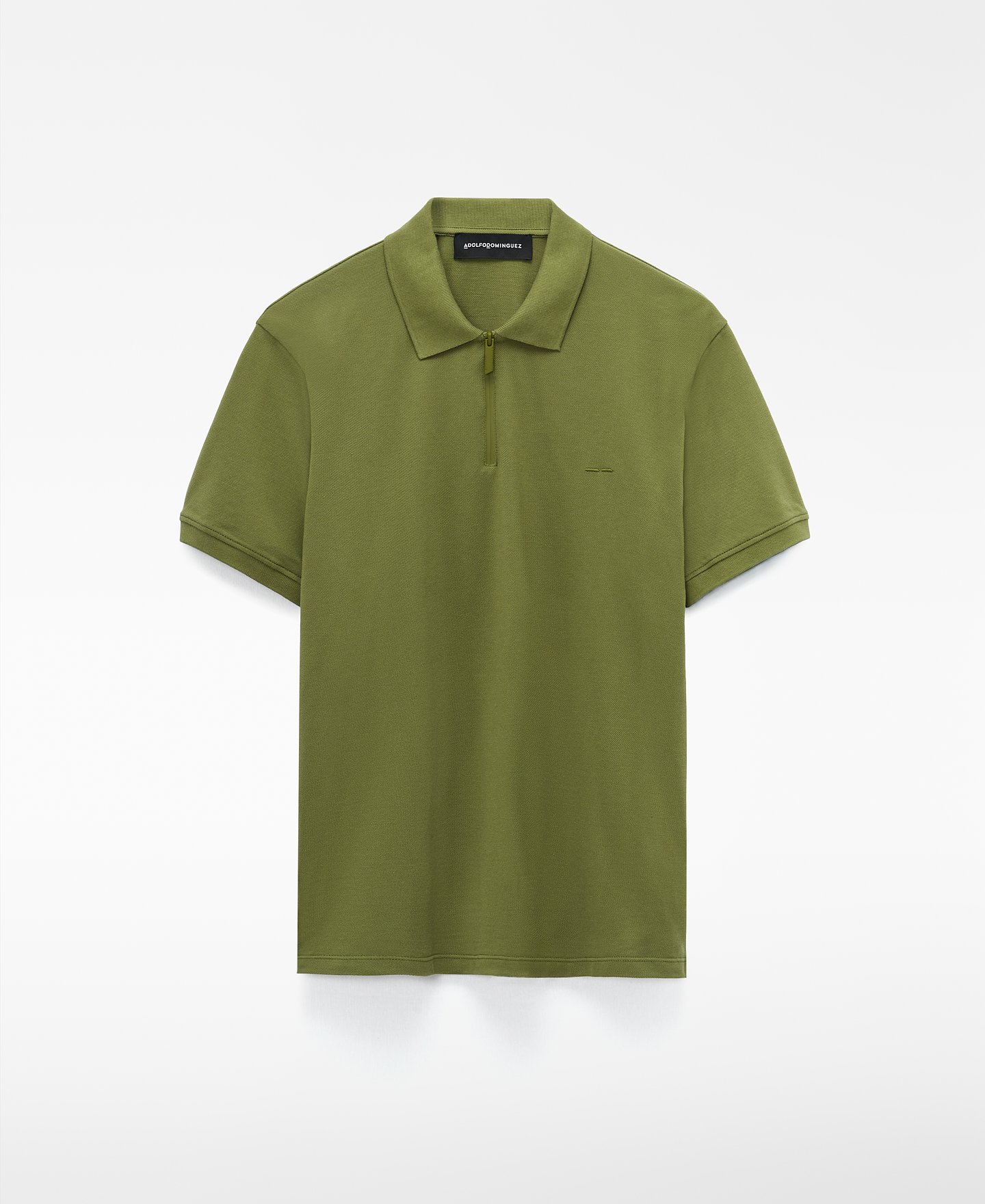 Polo slim fit cremallera algod&oacute;n image number 0