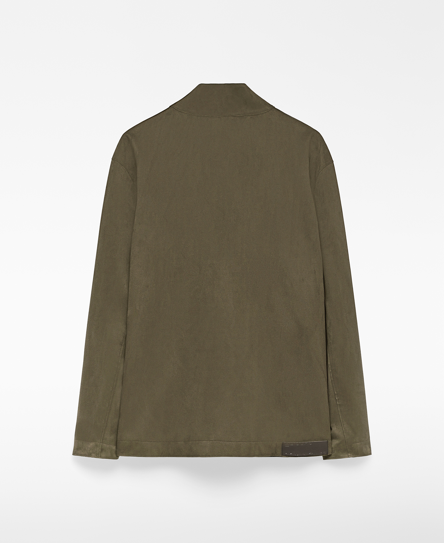 Veste à col bande en simili-suède pour homme image number 5