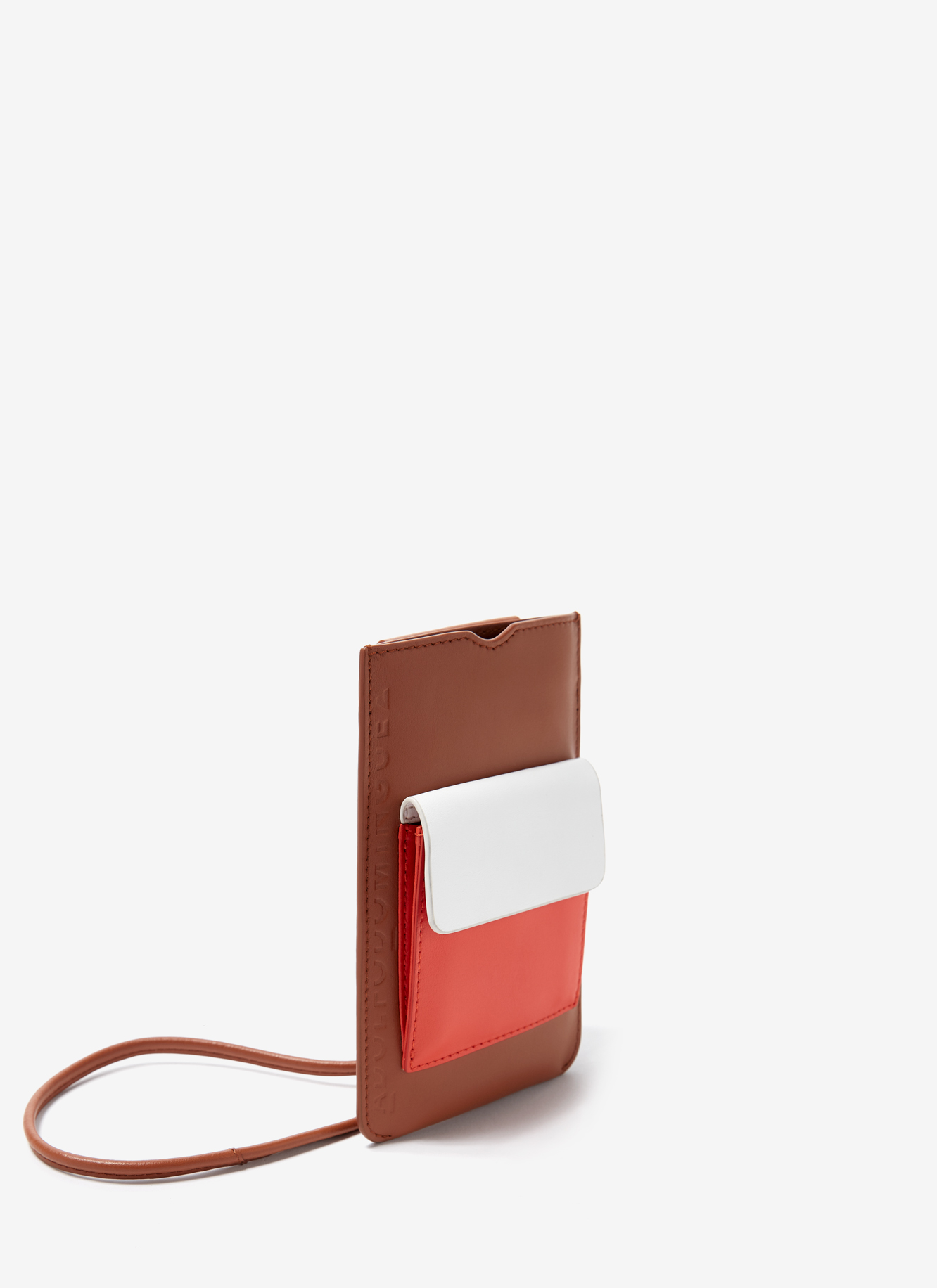 Hanging vachetta leather phone case image number 1
