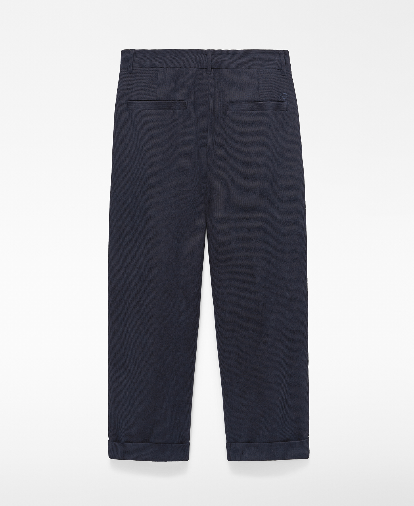 Oversize pleated corduroy trousers image number 1
