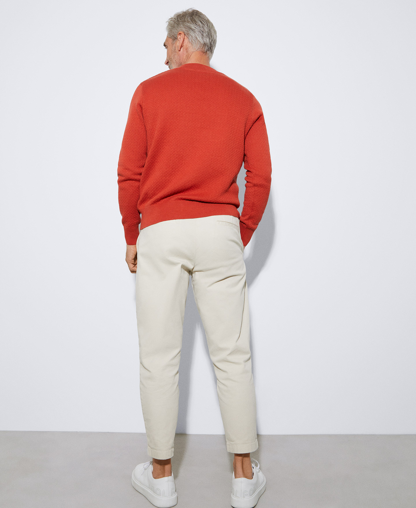 Cotton knit sweater image number 2