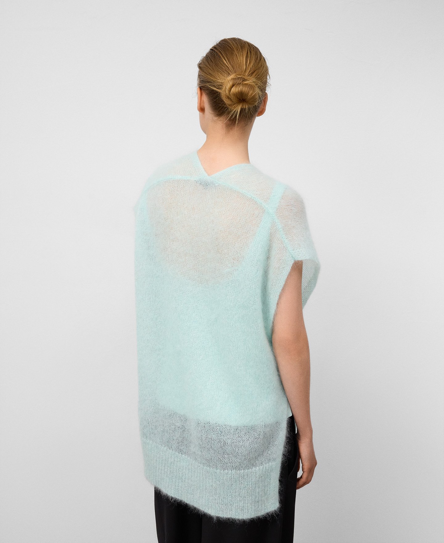 Chaleco punto con mohair mujer image number 2