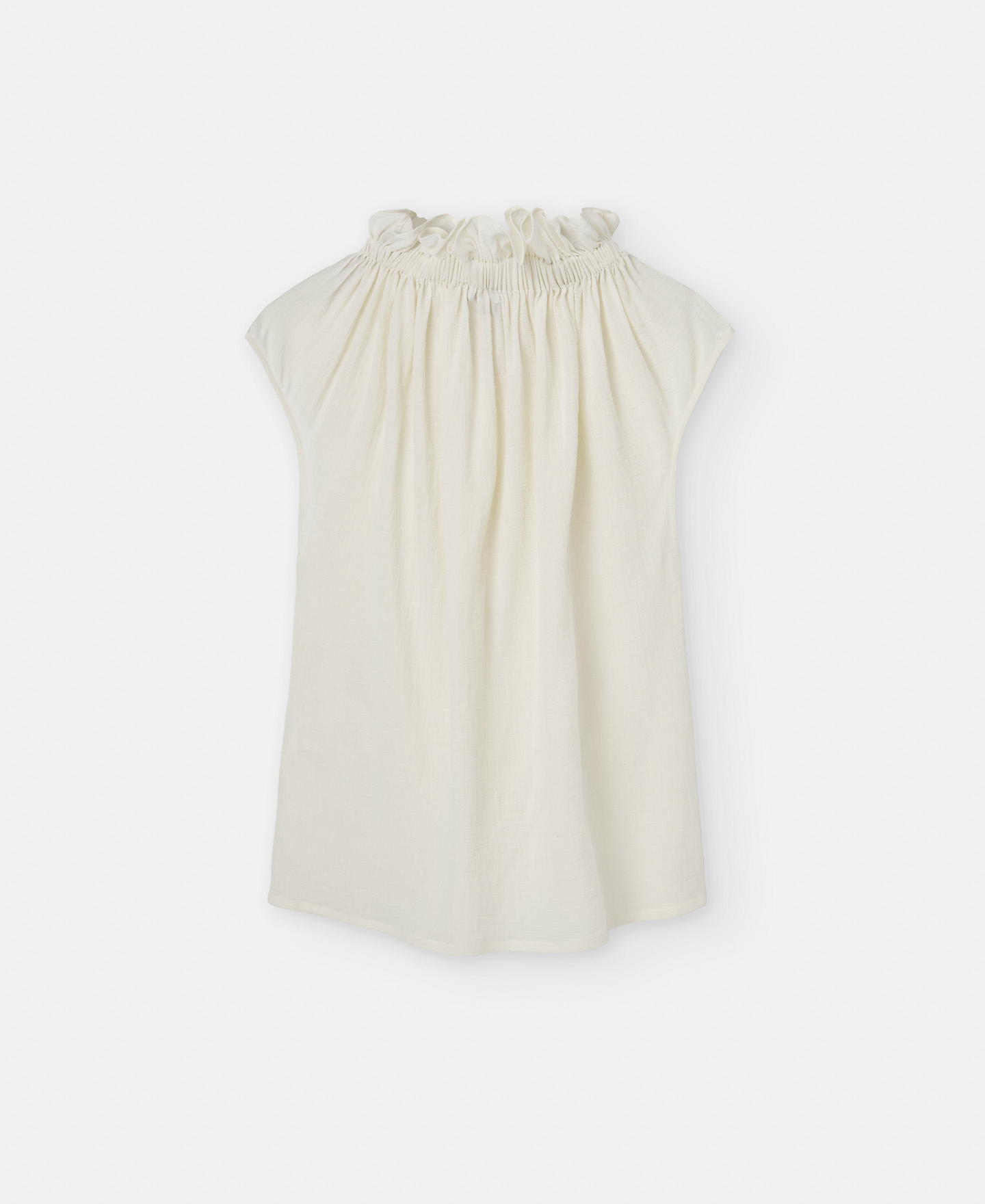 Sleeveless top in cotton image number 5