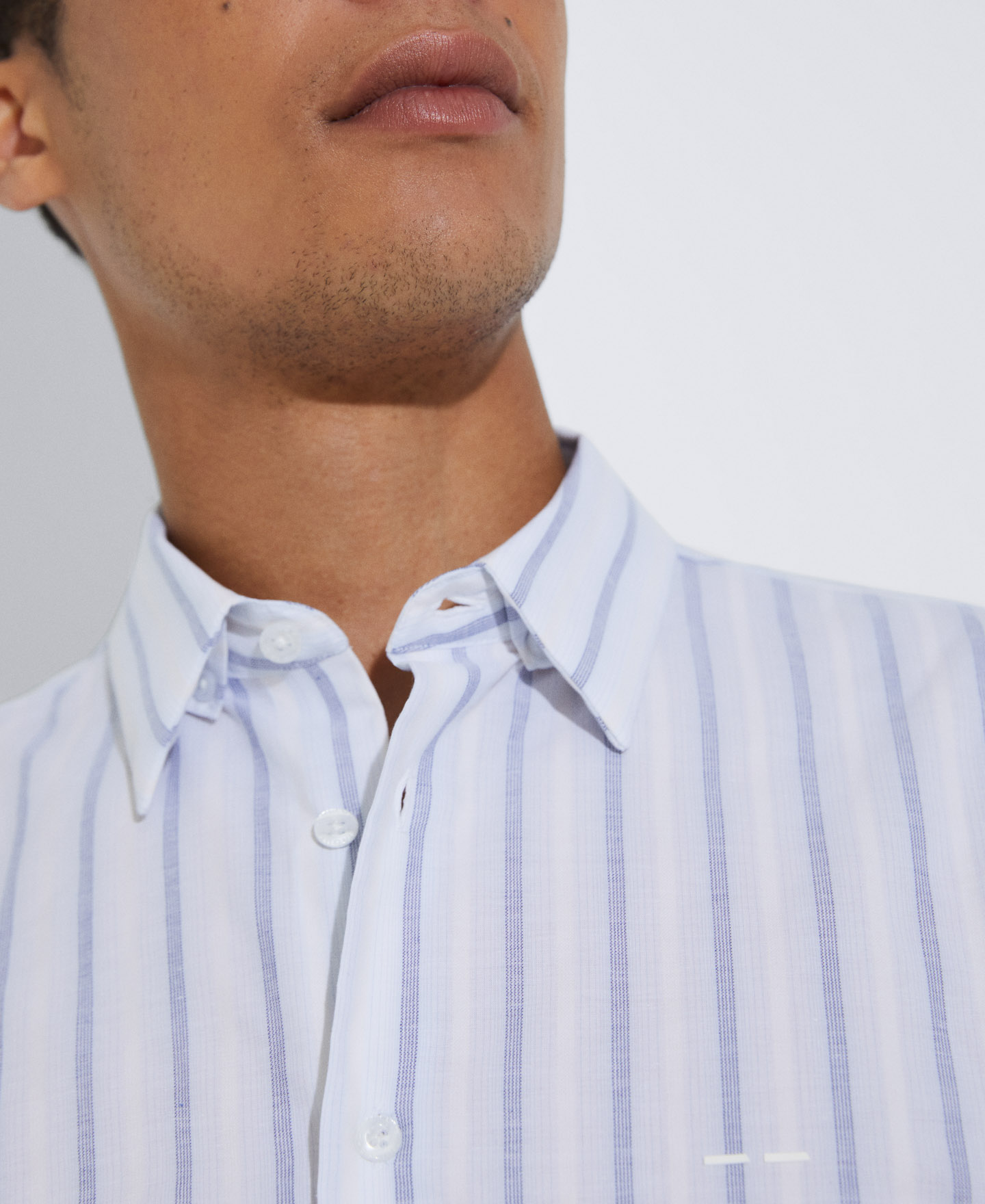 Organic cotton striped shirt image number 3