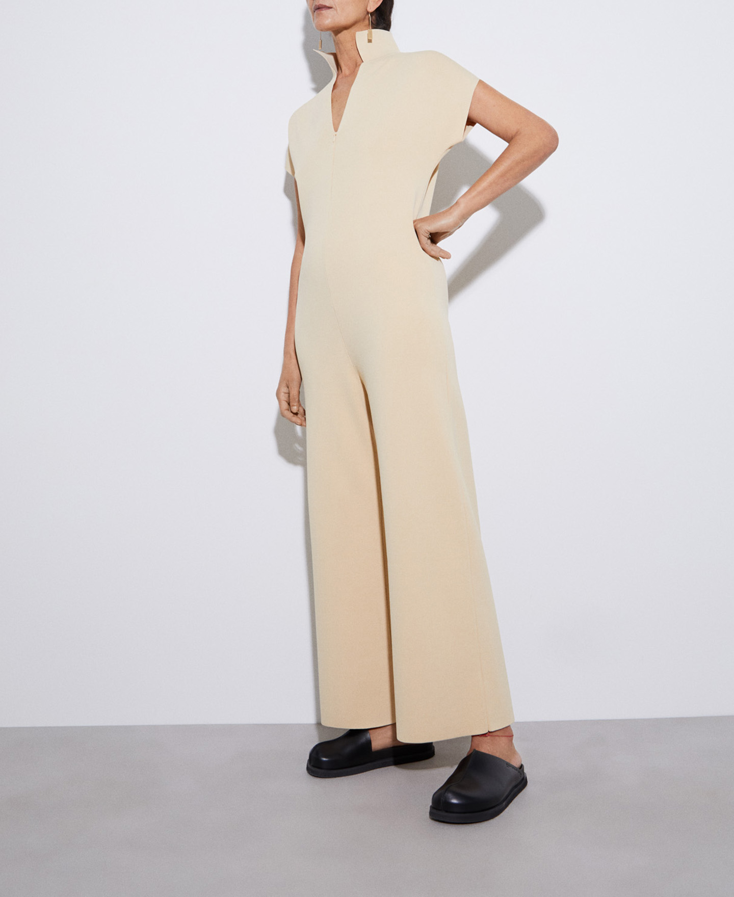 Viscose and recycled nylon jumpsuit image number 0