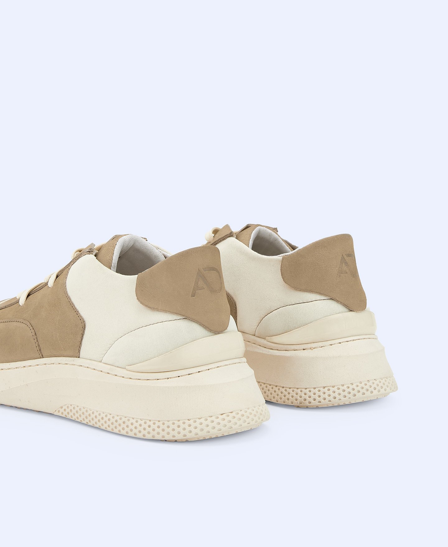 Leather and neoprene sneaker. image number 2