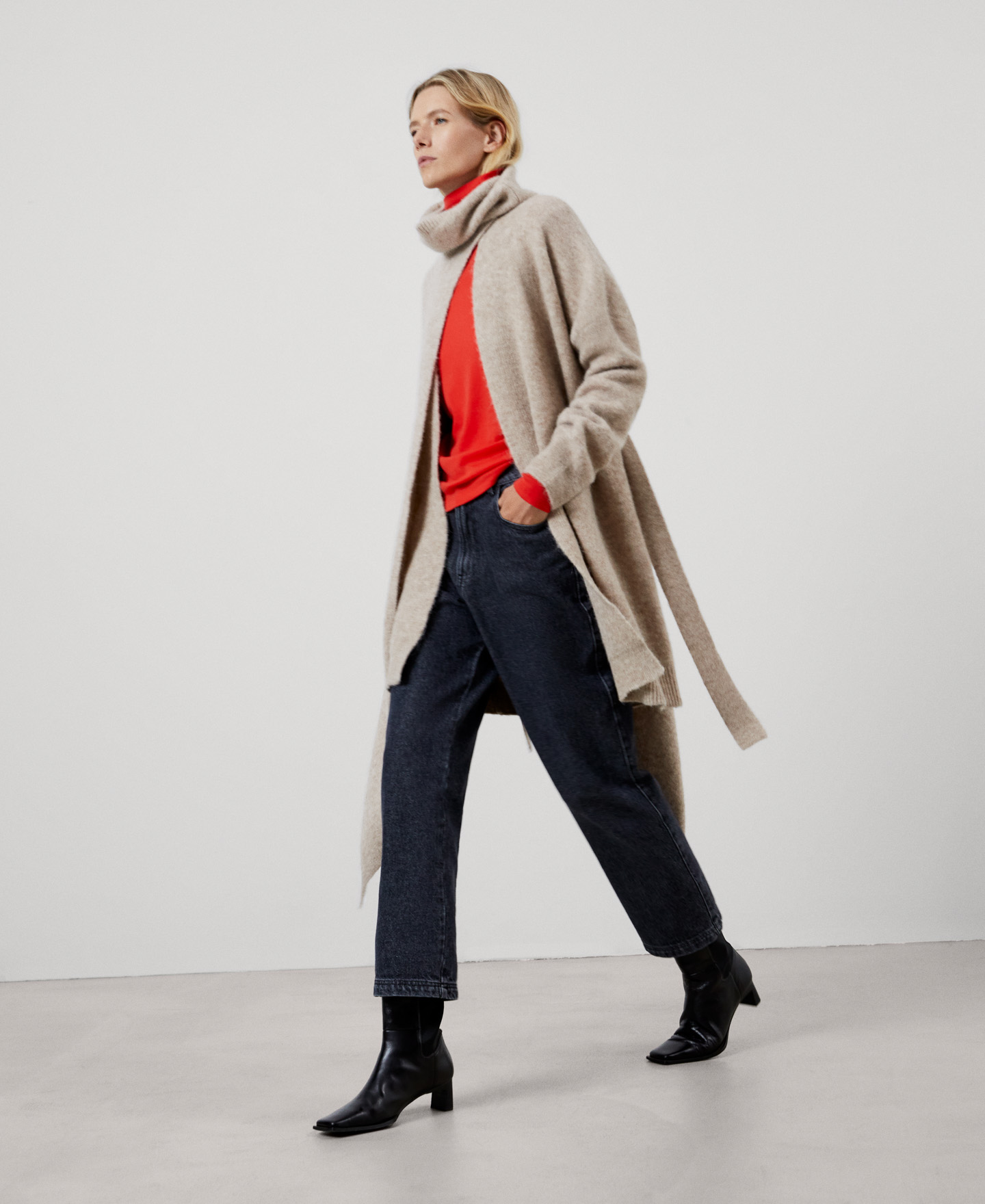 Nylon, alpaca and merino wool jacket image number 1