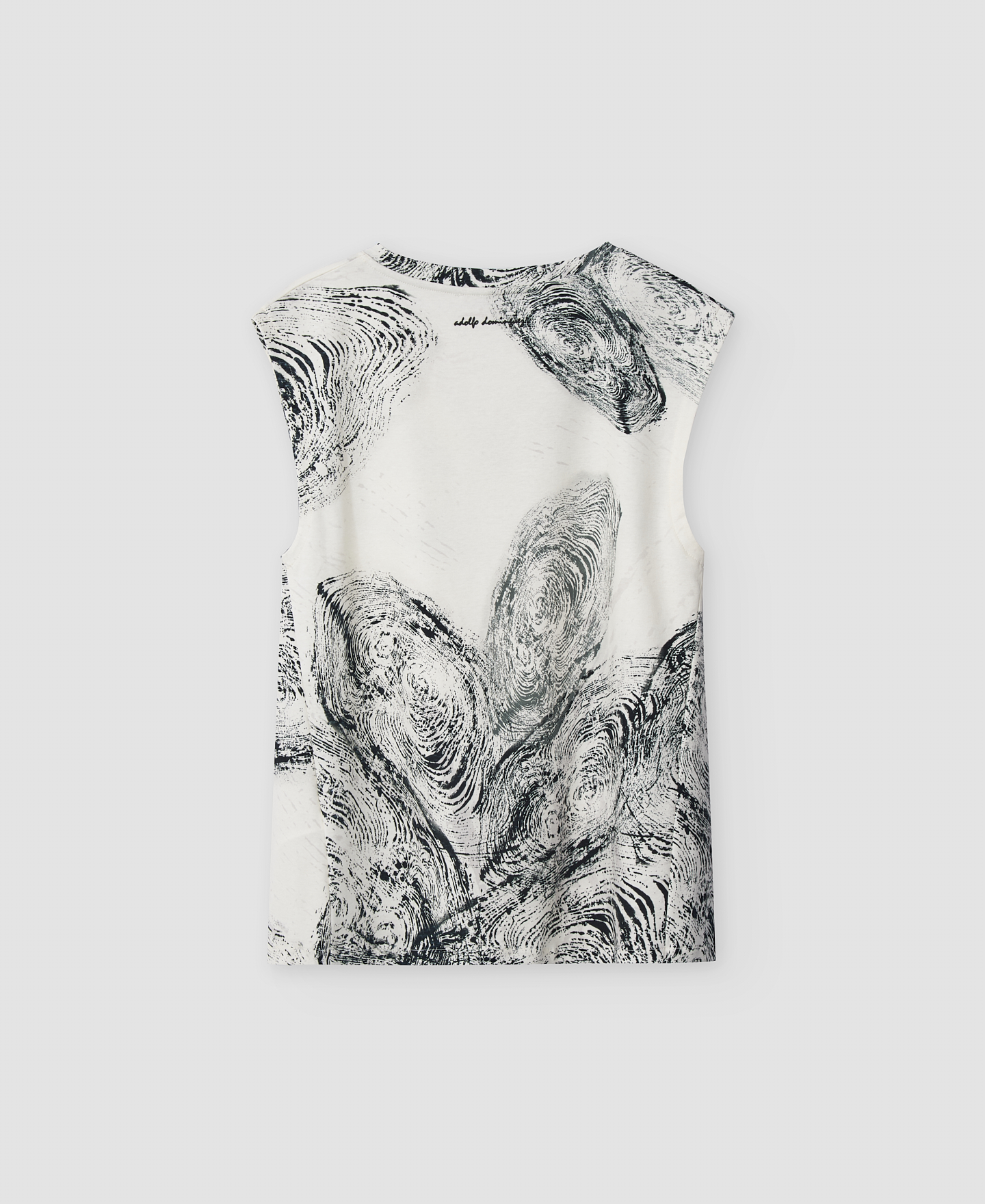 V-neck printed T-shirt woman image number 1