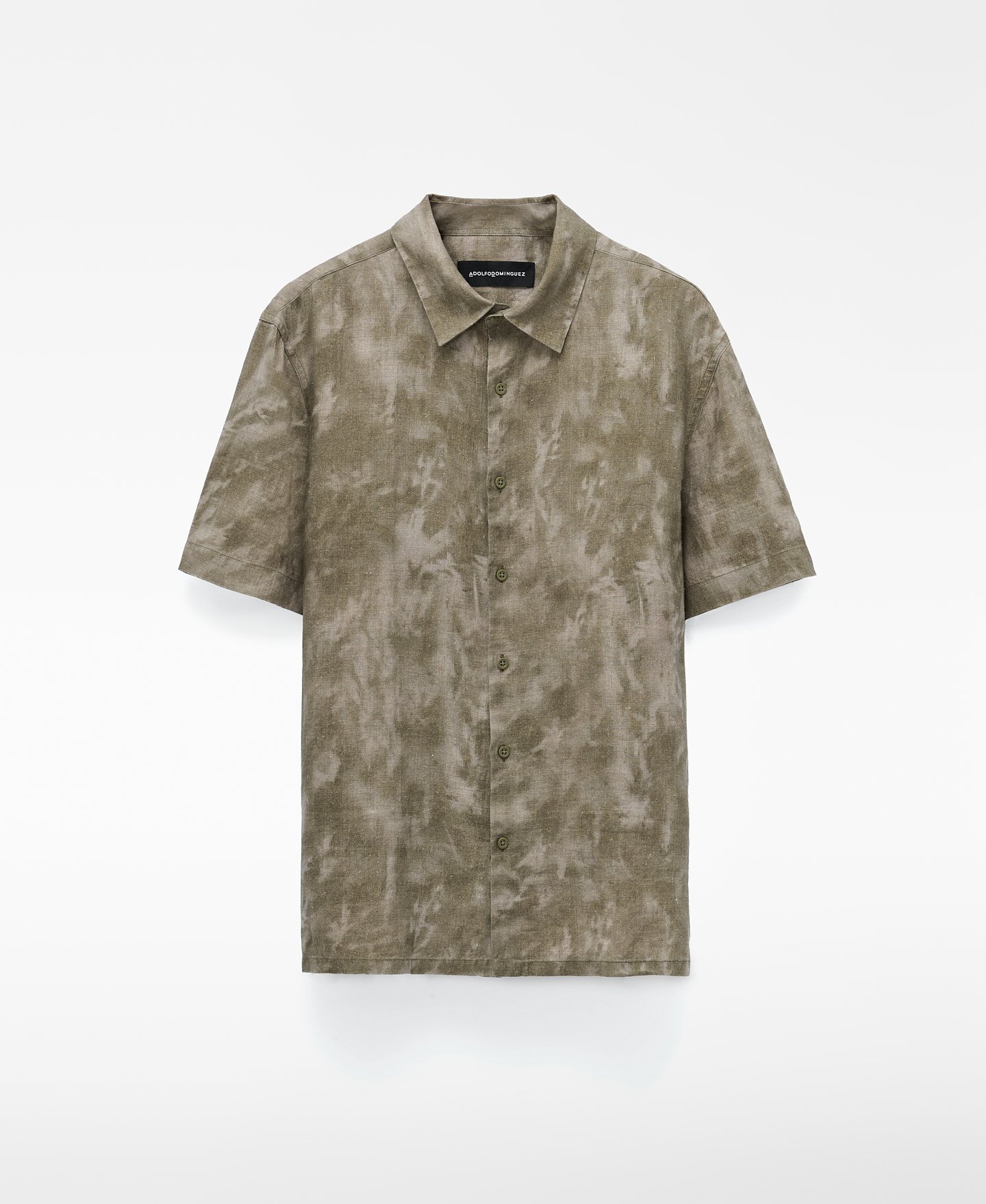 Camisa regular fit tie dye lino europeo image number 0