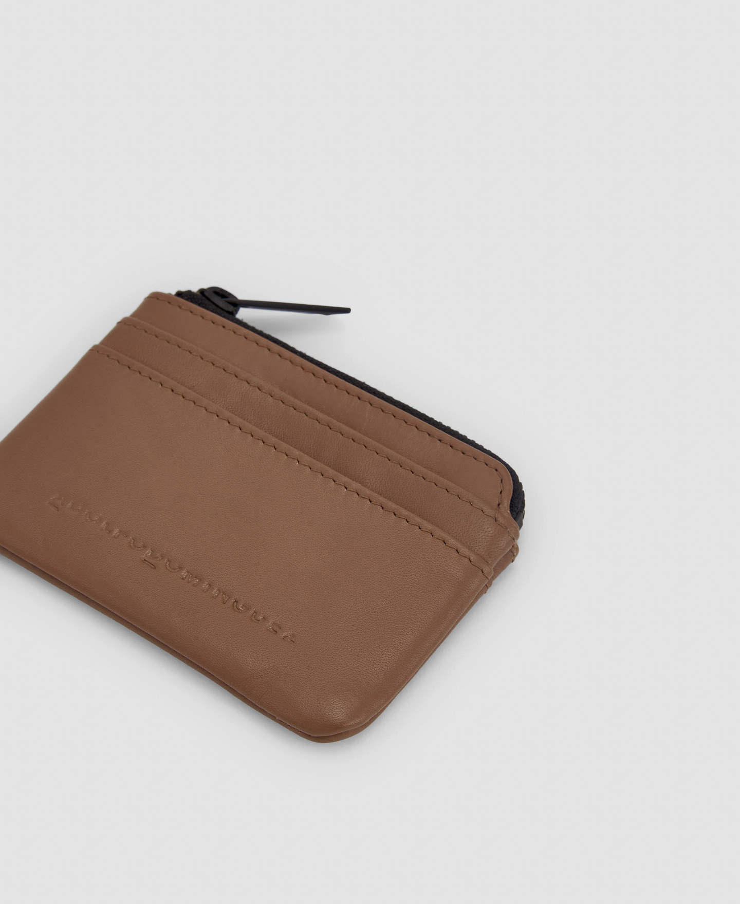 Leather zipped wallet image number 1