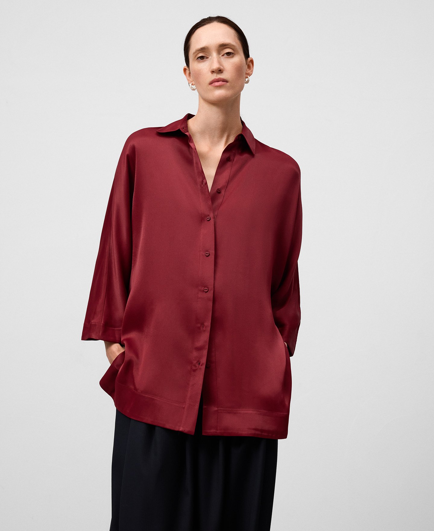 Oversize shirt woman image number 0