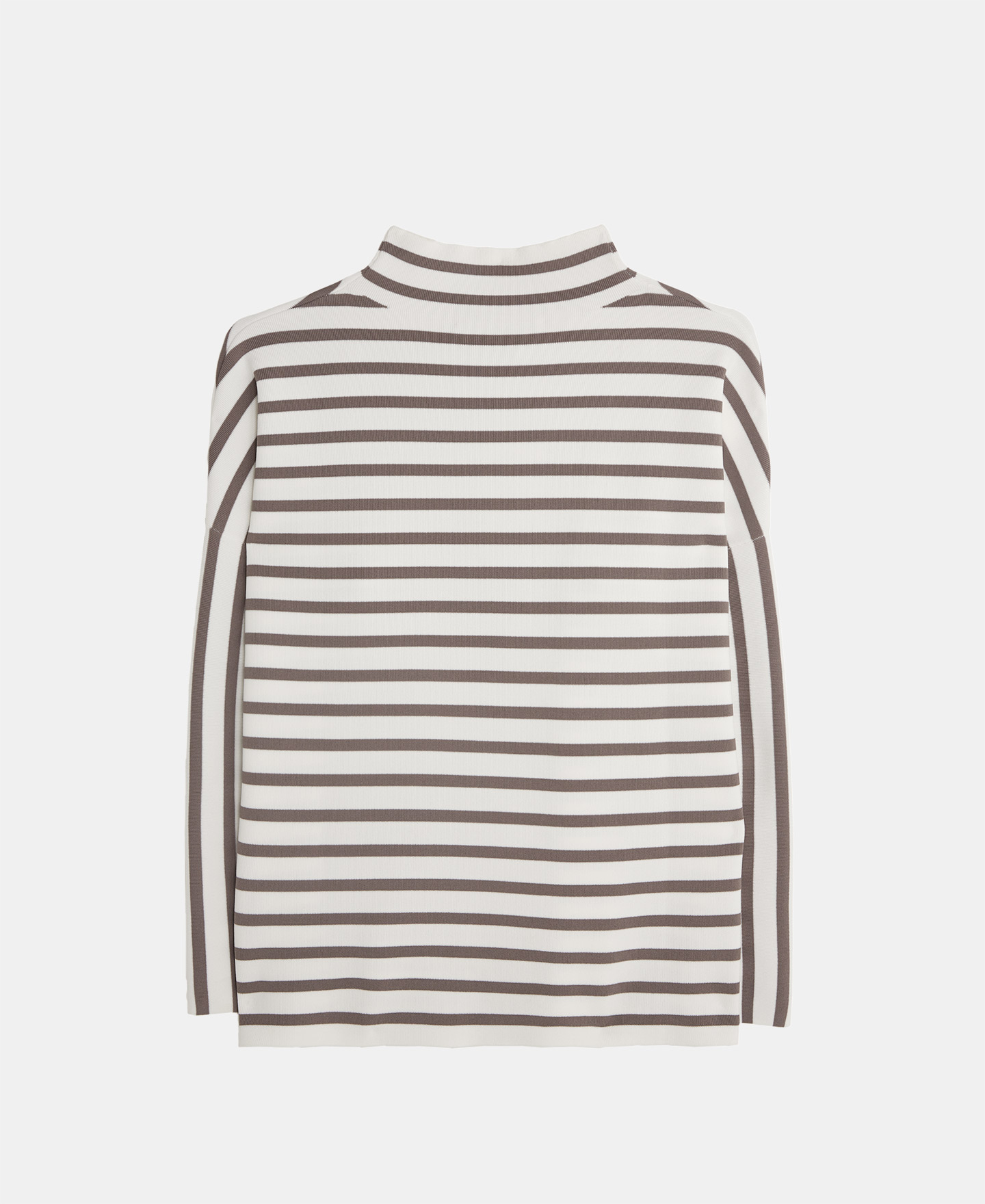 Striped sweater in cerrojillo knitted image number 5