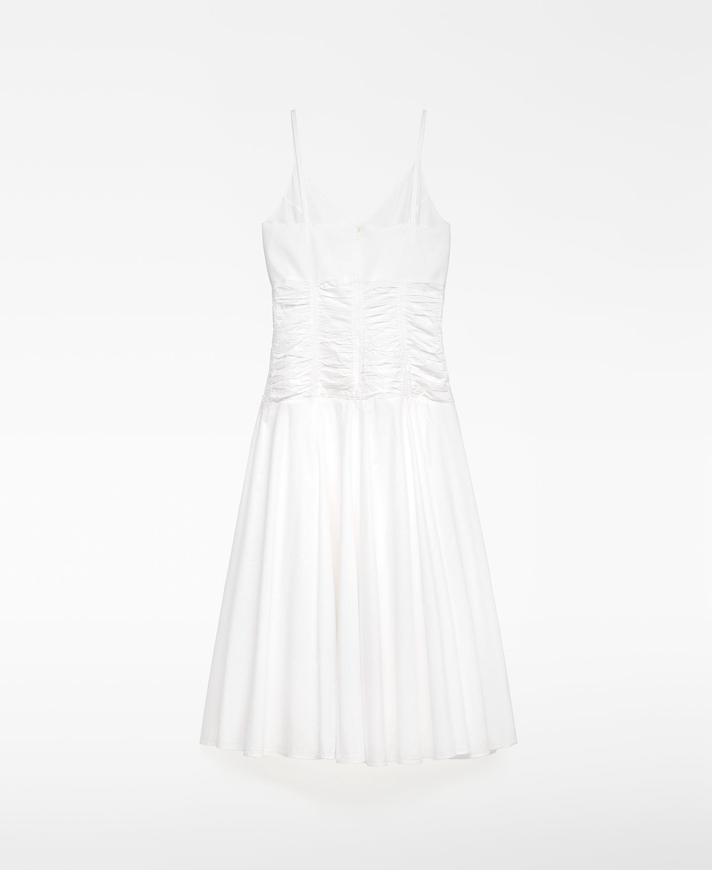 Gathered strap dress woman image number 5