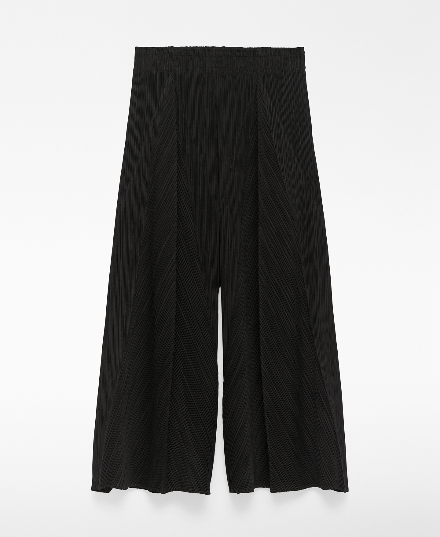 Crinkle palazzo trousers woman image number 4