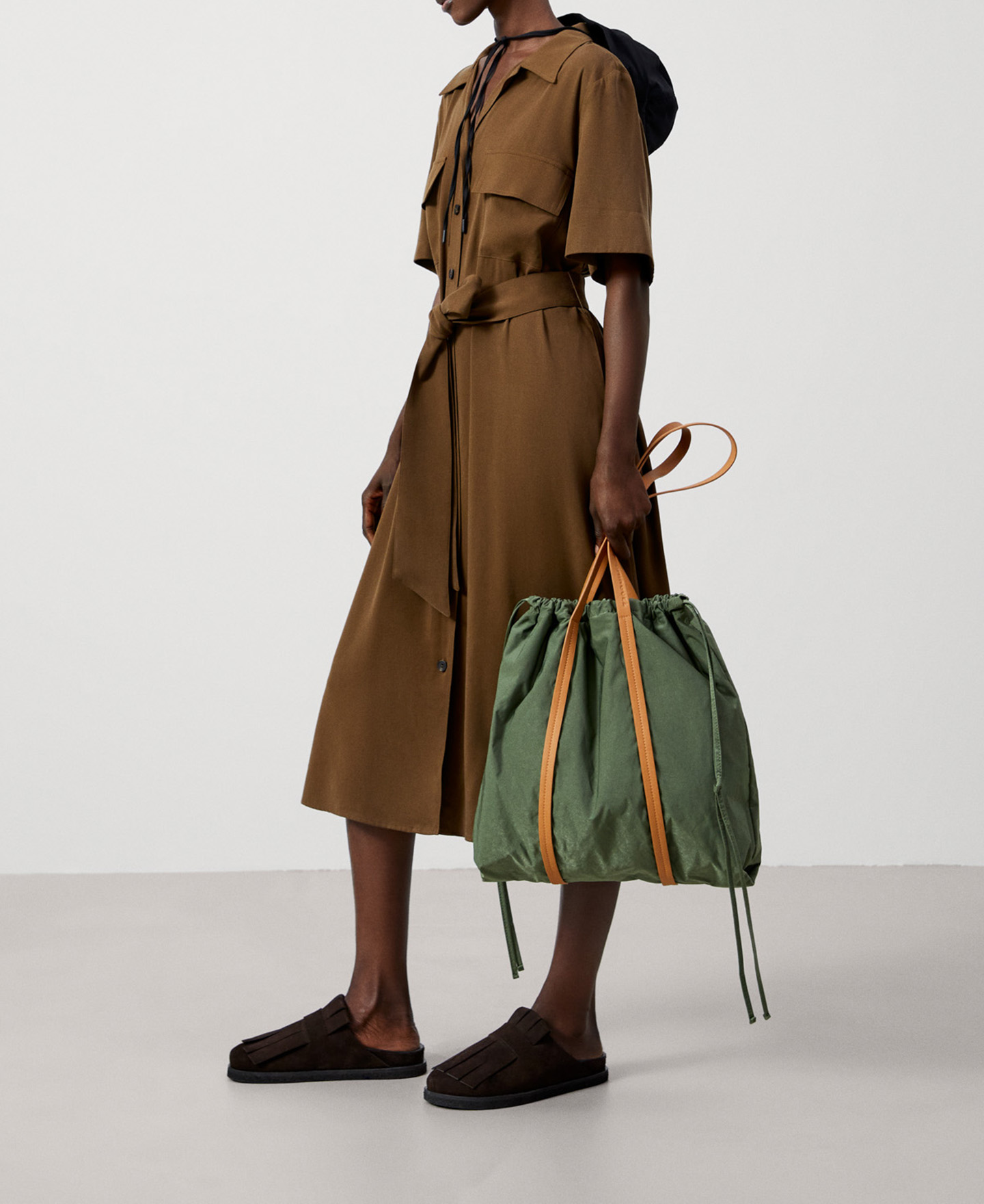 Robe chemisier en lyocell image number 1