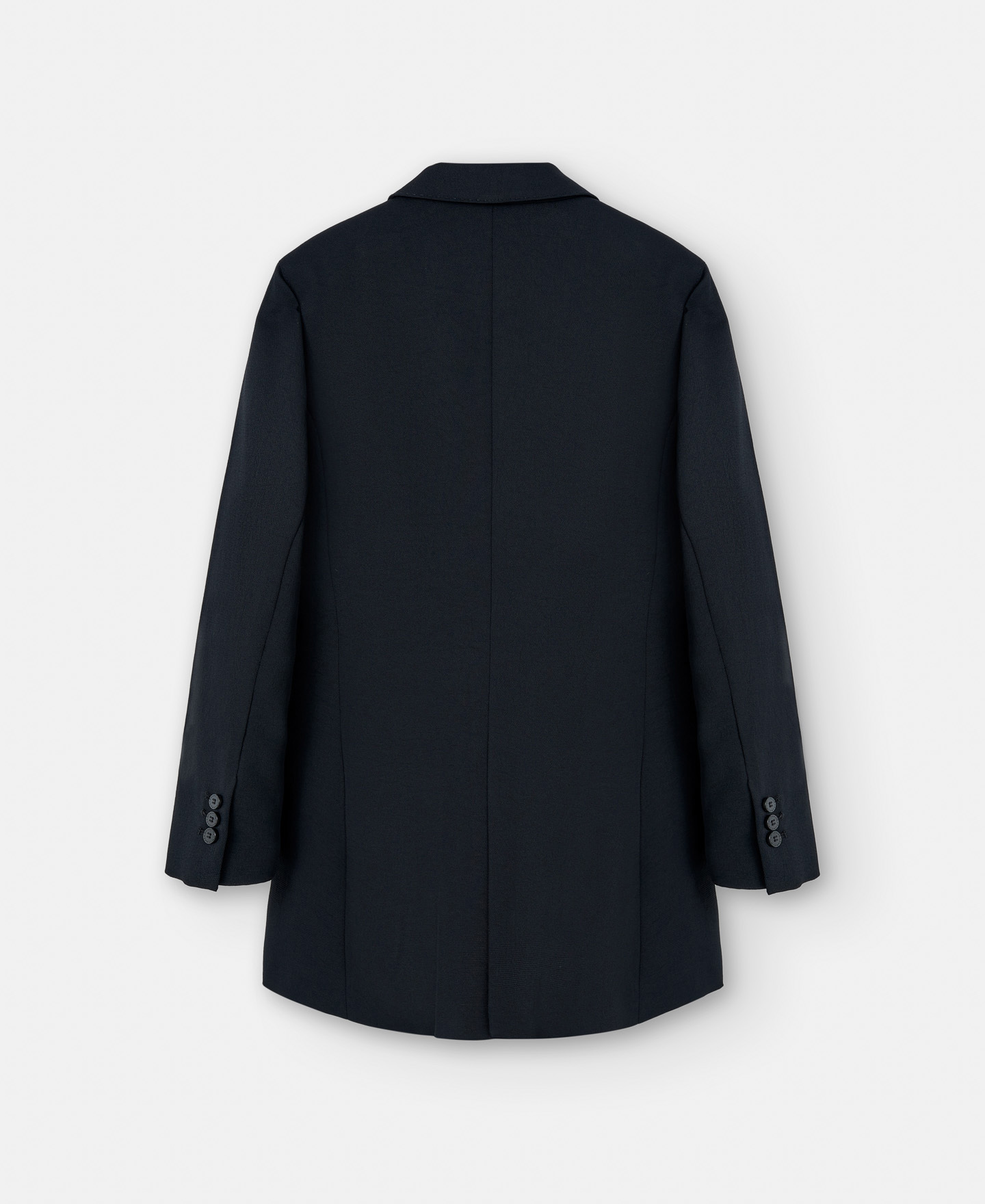 Lapel collar blazer with button image number 5