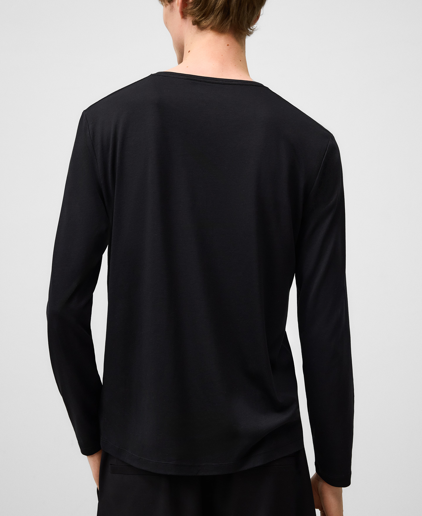 Camiseta regular fit manga larga image number 2