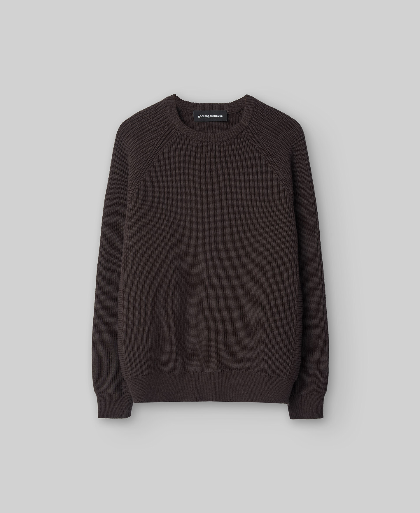 Jersey punto ingl&eacute;s marr&oacute;n hombre image number 4