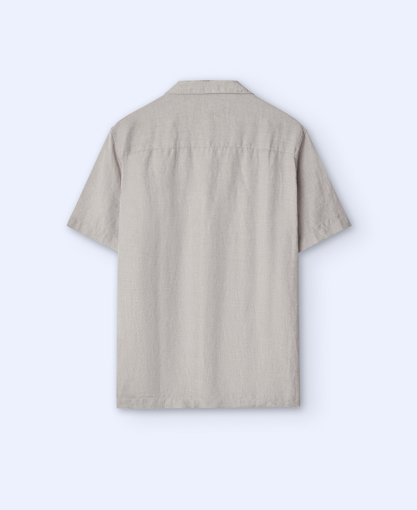 Camisa cuello bowling en lino image number 5