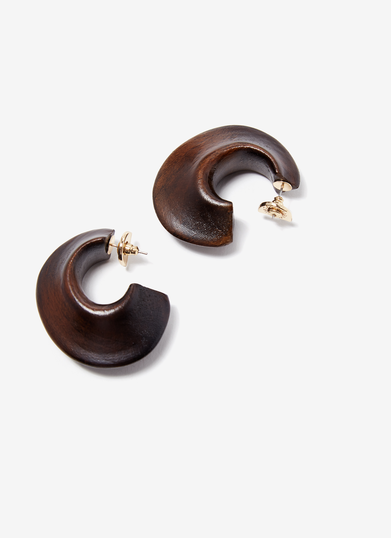 Small open wood hoops image number 2