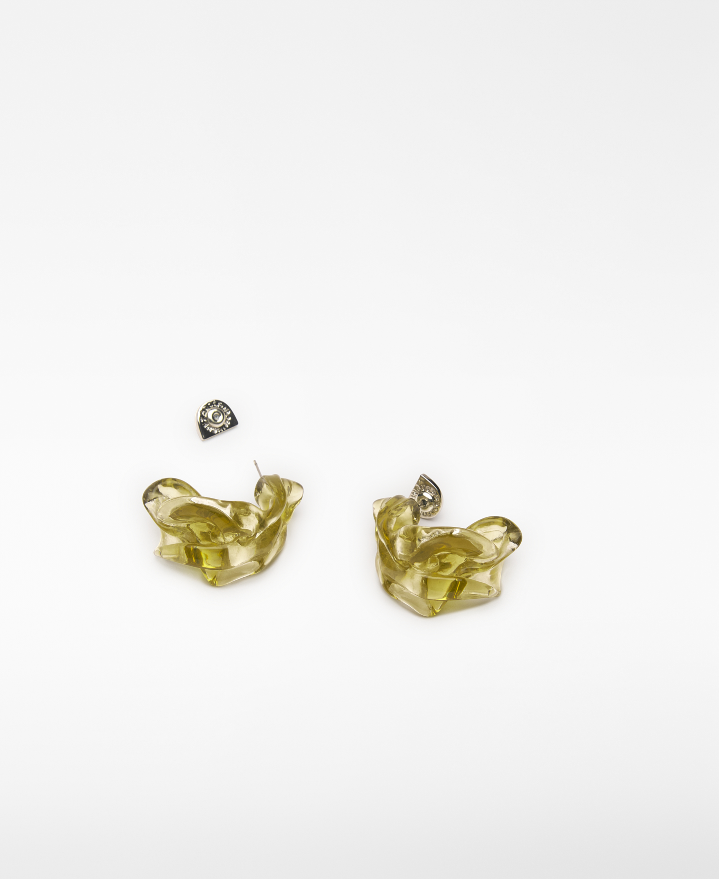 Translucent resin earrings woman image number 2