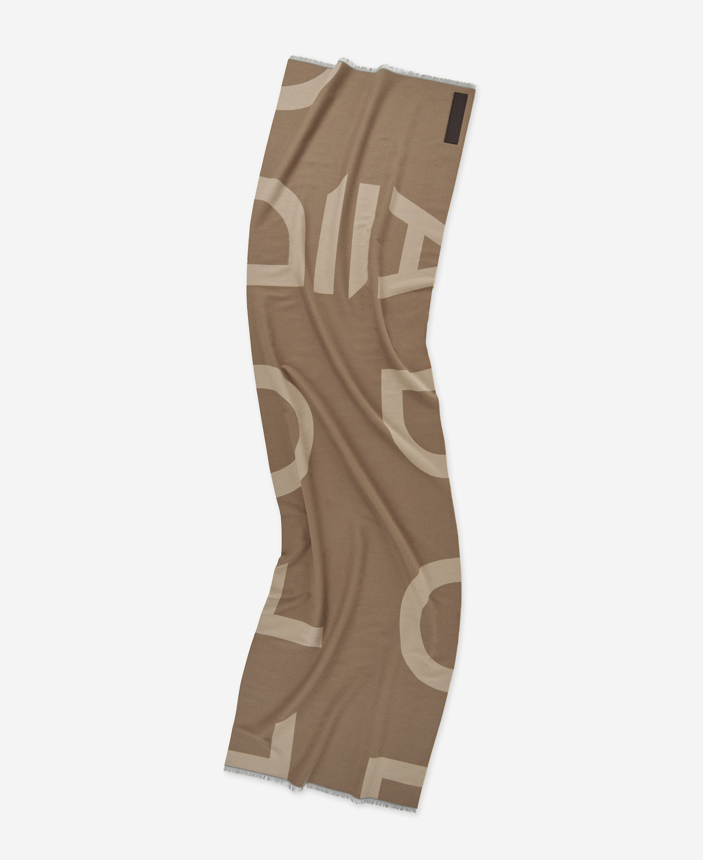 Jacquard maxi logo scarf for women image number 1