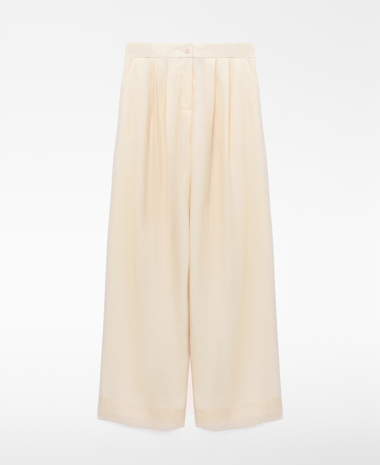 Double-fabric pleated trousers image number 4
