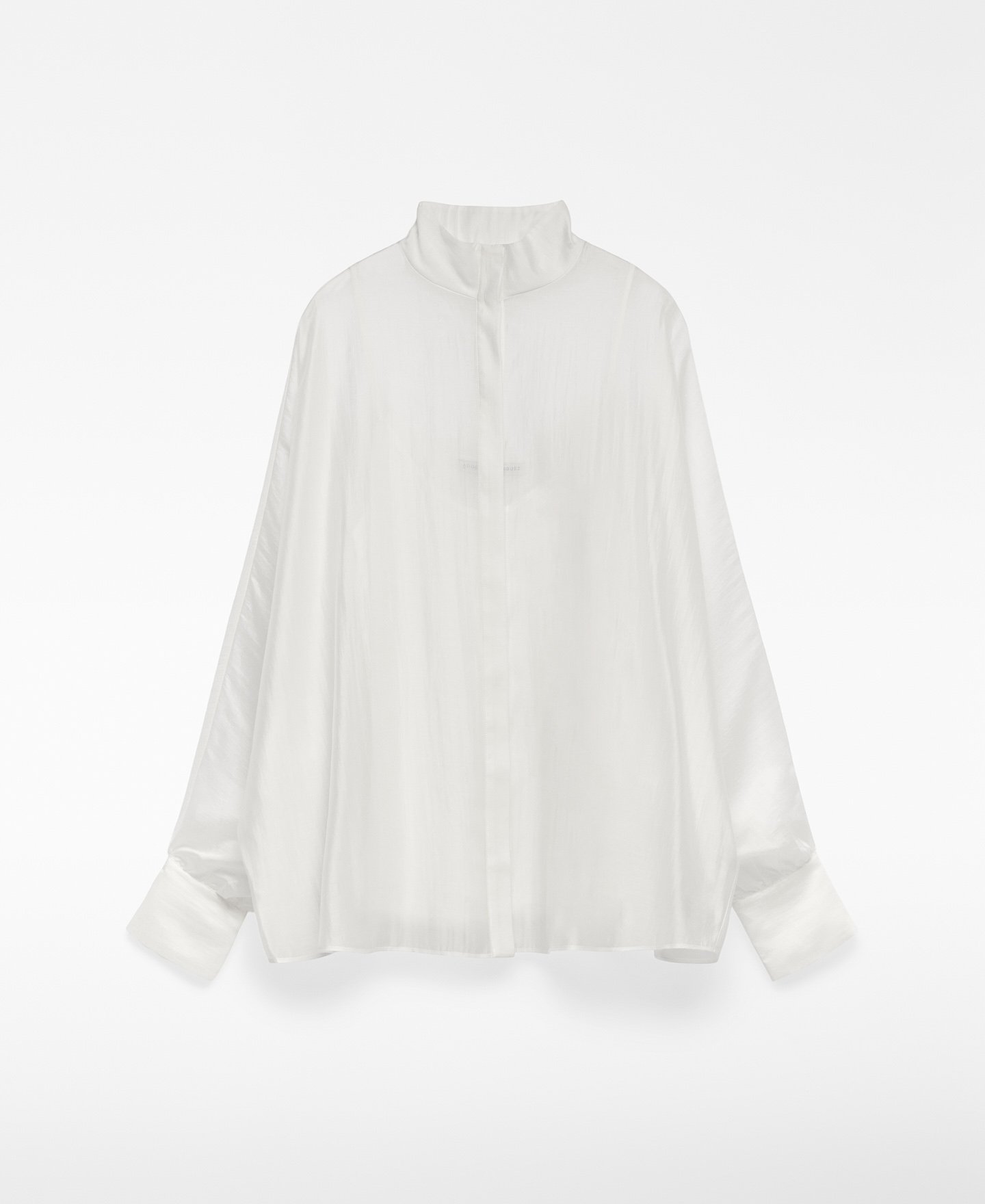 Camisa amplia semitransparente mujer image number 0