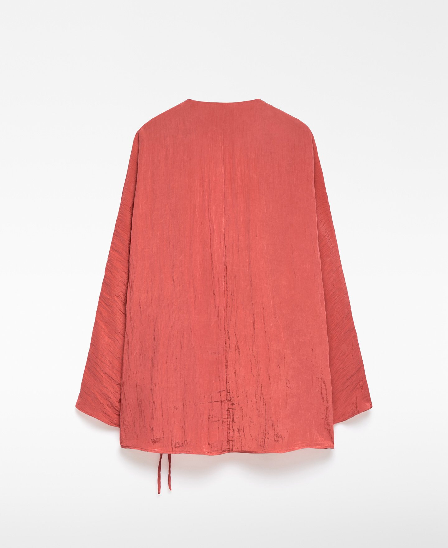 Wrinkled wrap blouse woman image number 5