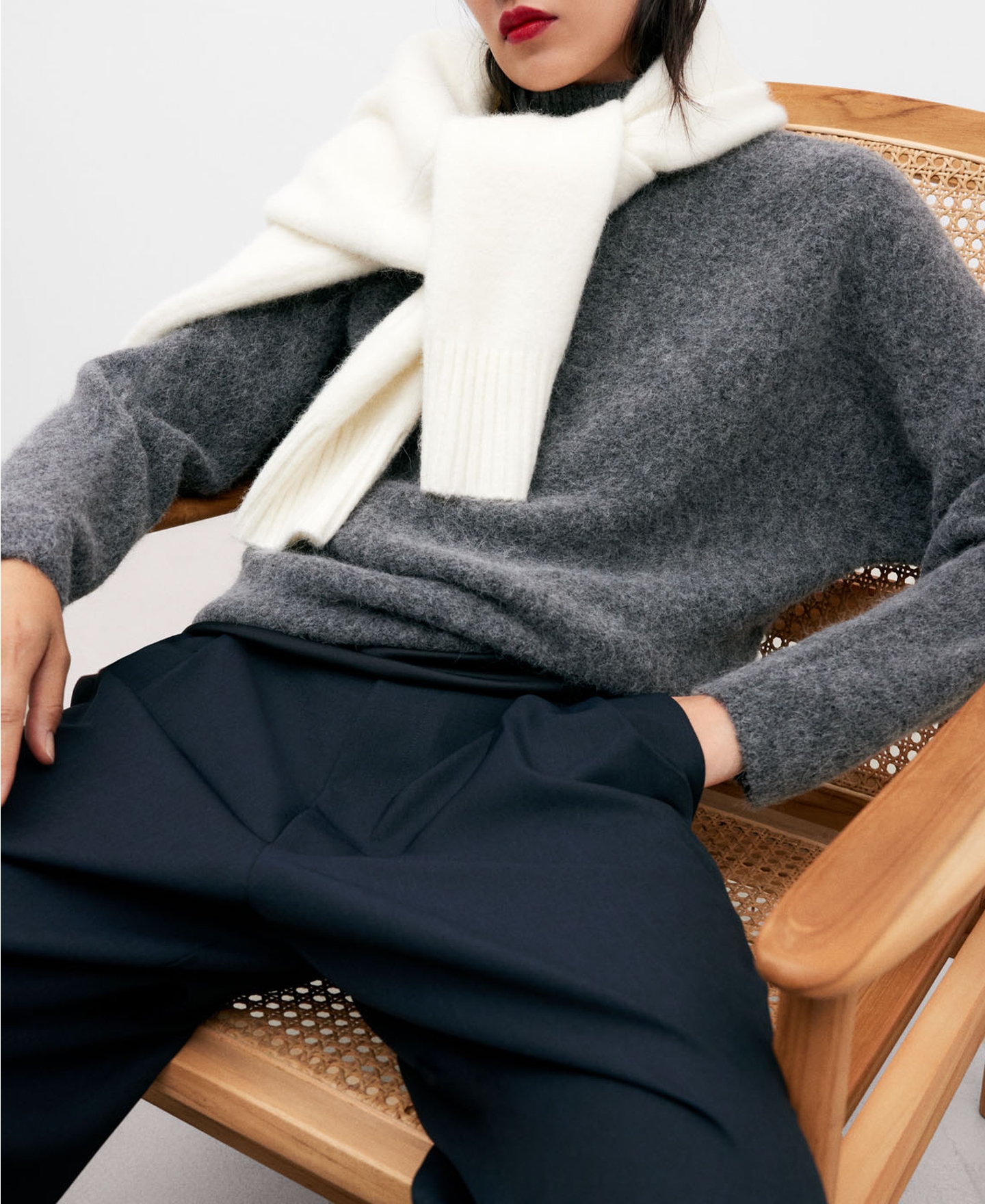 Perkins collar sweater for women image number 0
