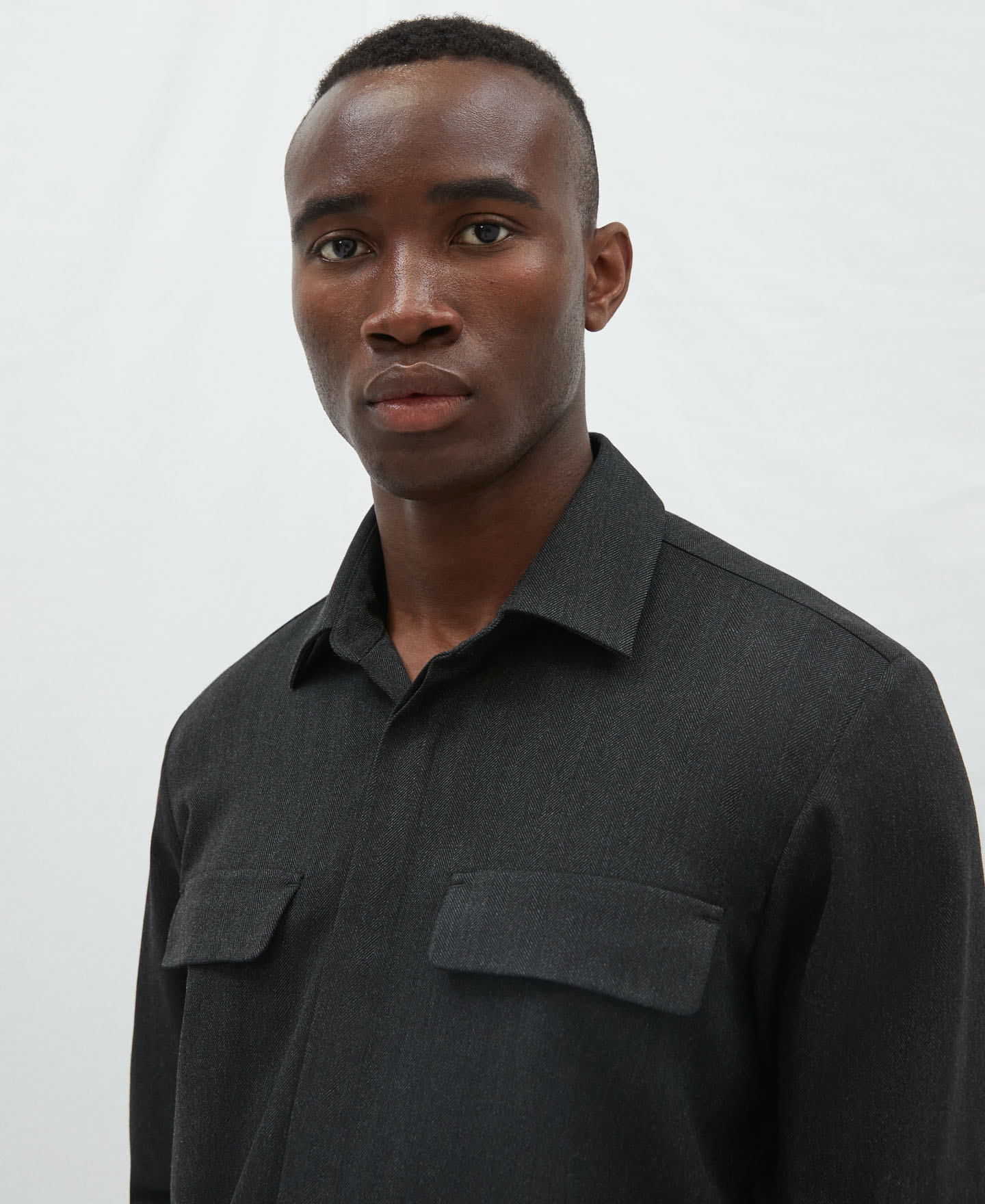 Shirt with placket pocket on chest image number 3