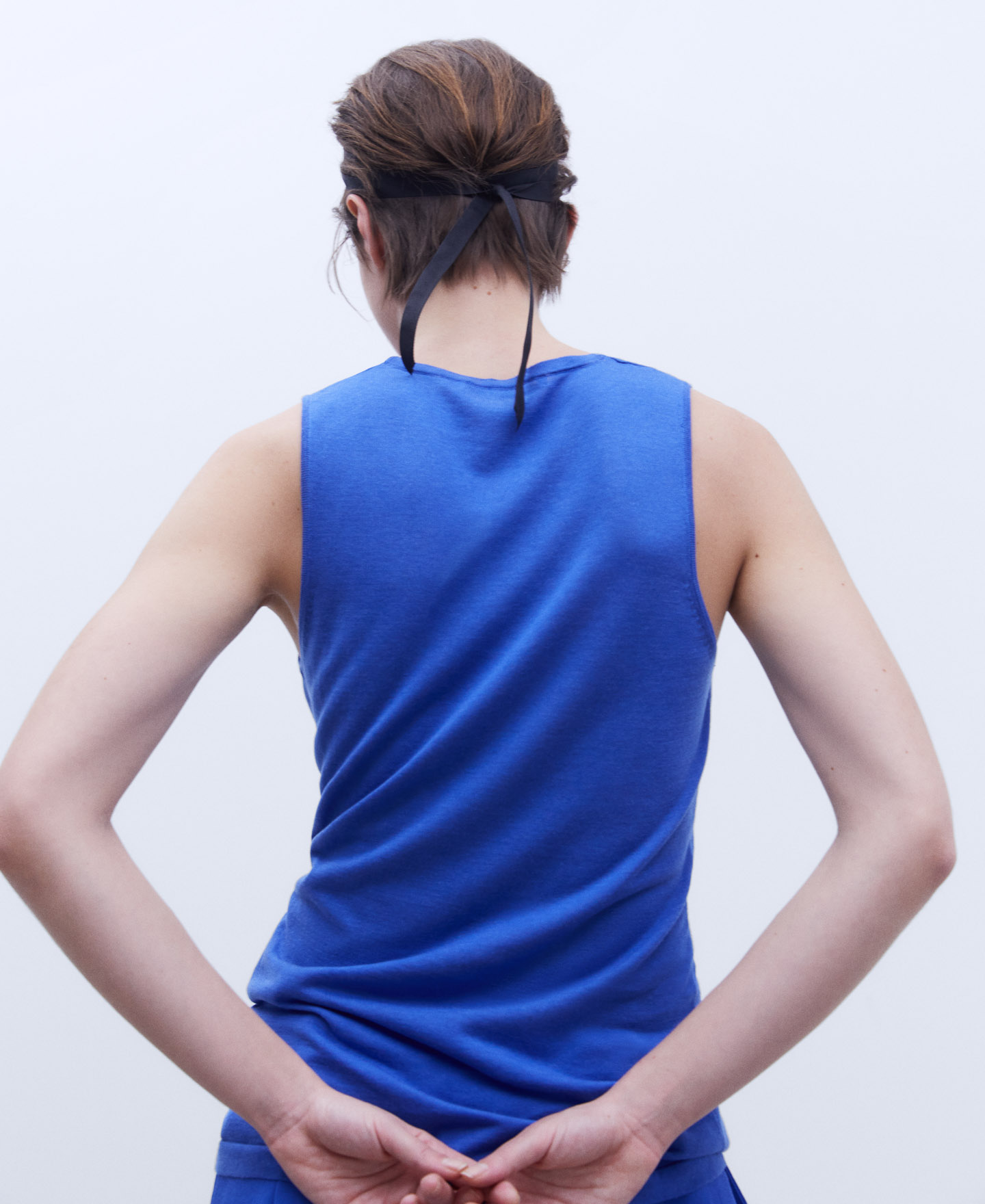 Lyocell, cotton and silk top image number 2