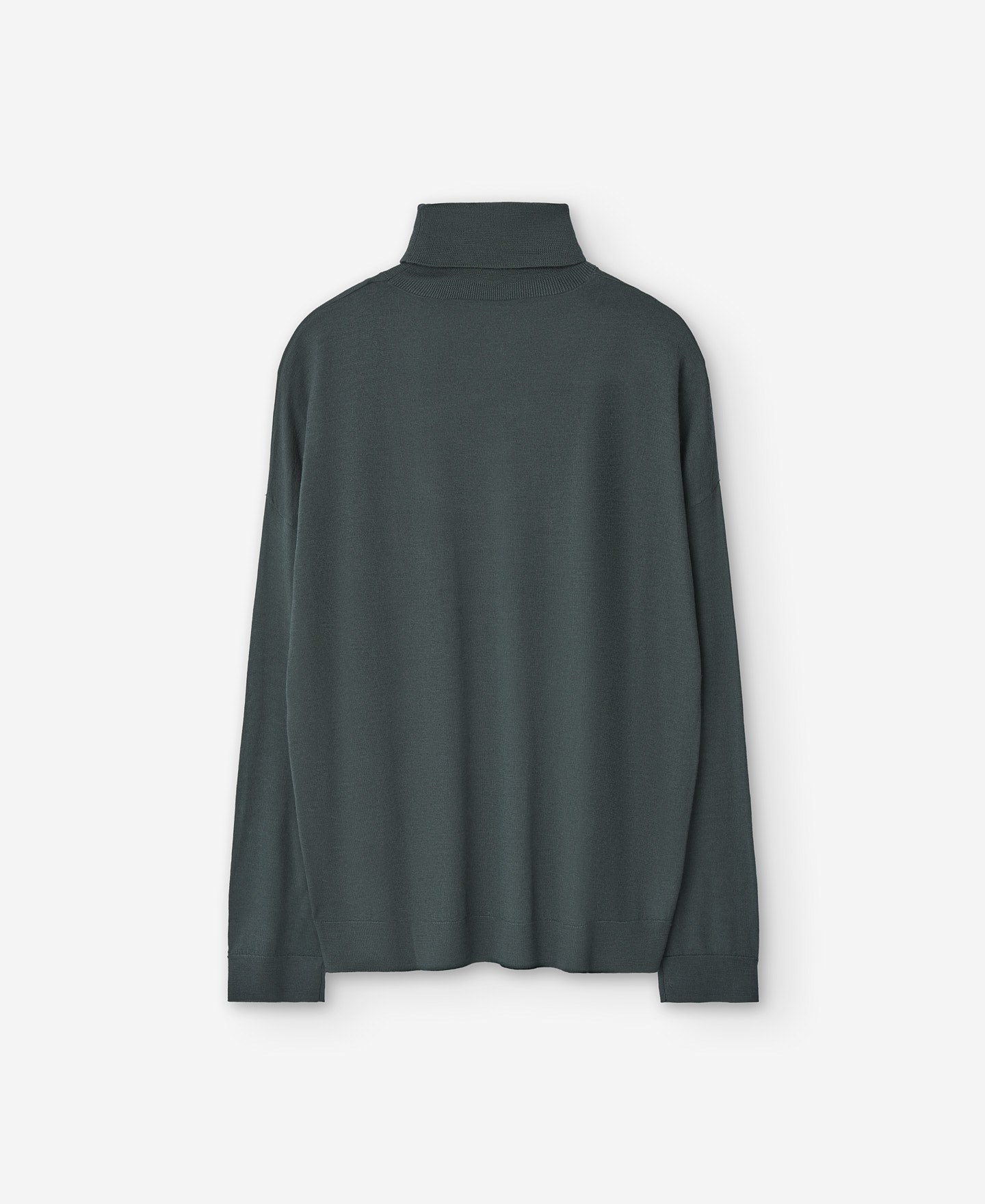 Green merino wool sweater for women image number 5