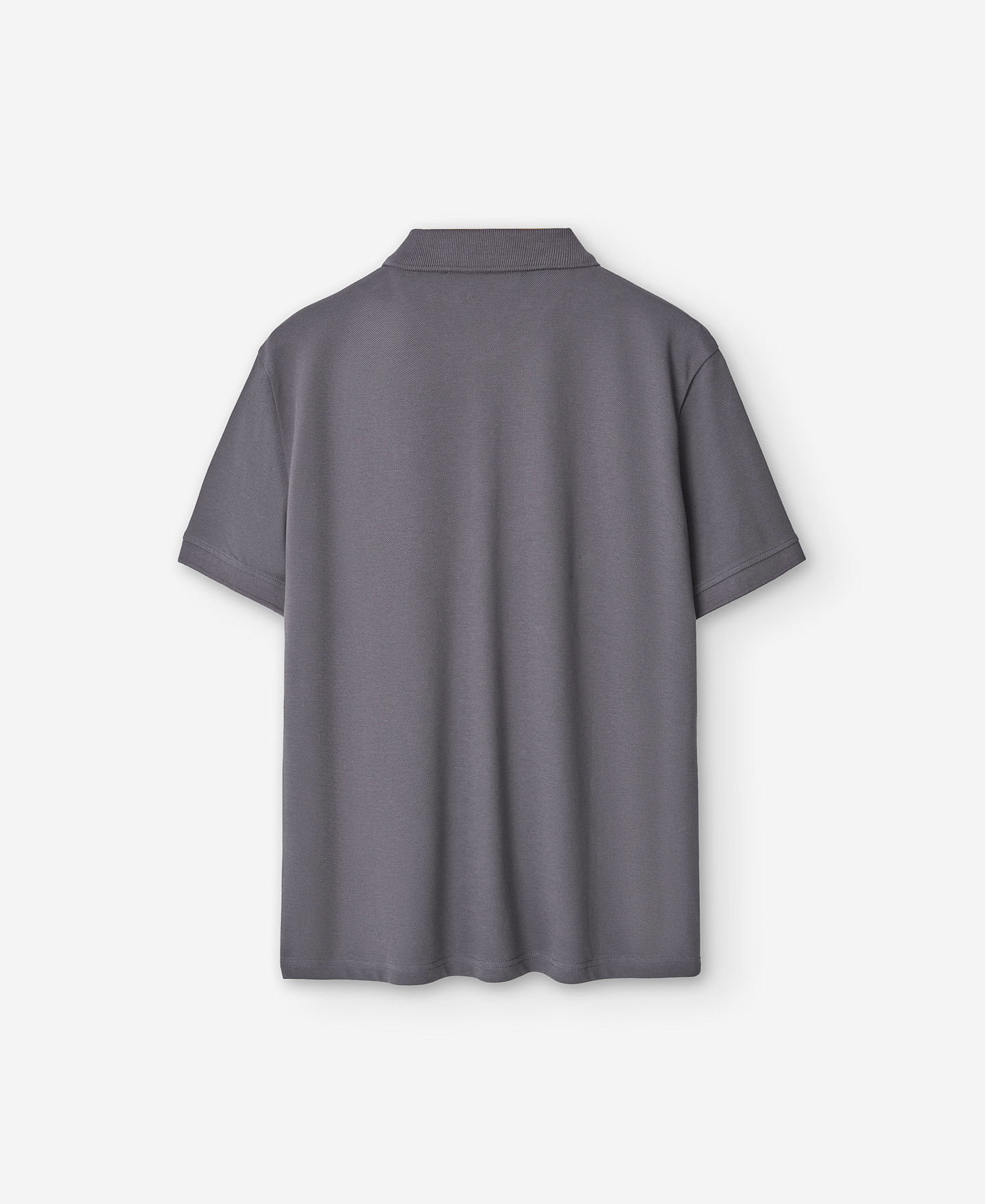 Polo piqué en coton gris homme image number 5
