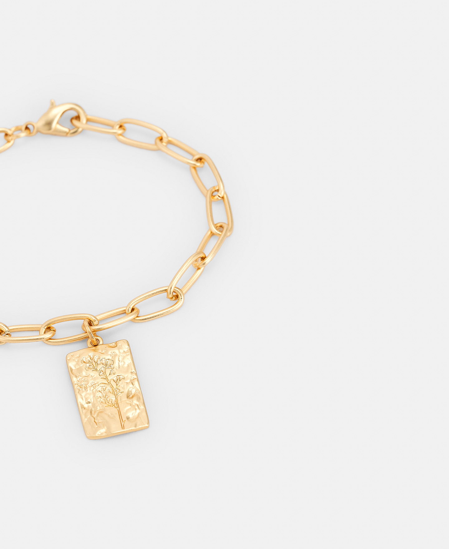 Metal bracelet with pressed motif image number 1