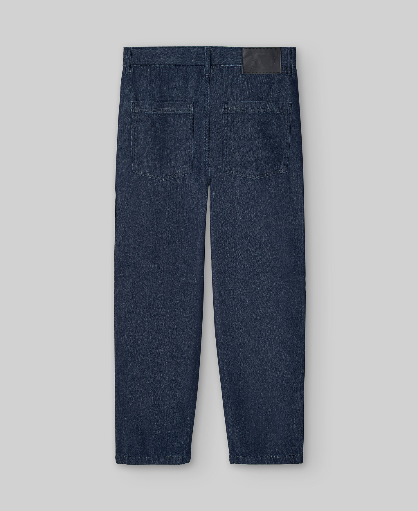 Carrot fit cotton denim trousers man image number 5