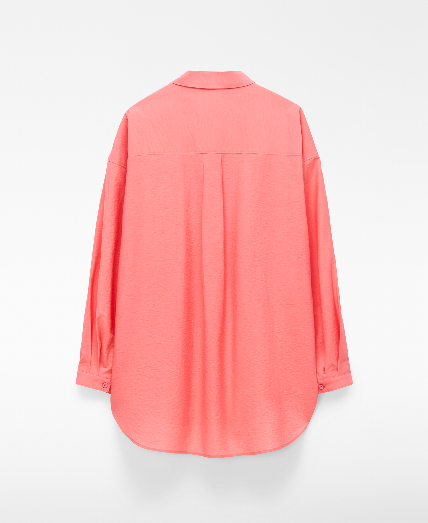 Half-placket oversize shirt image number 6