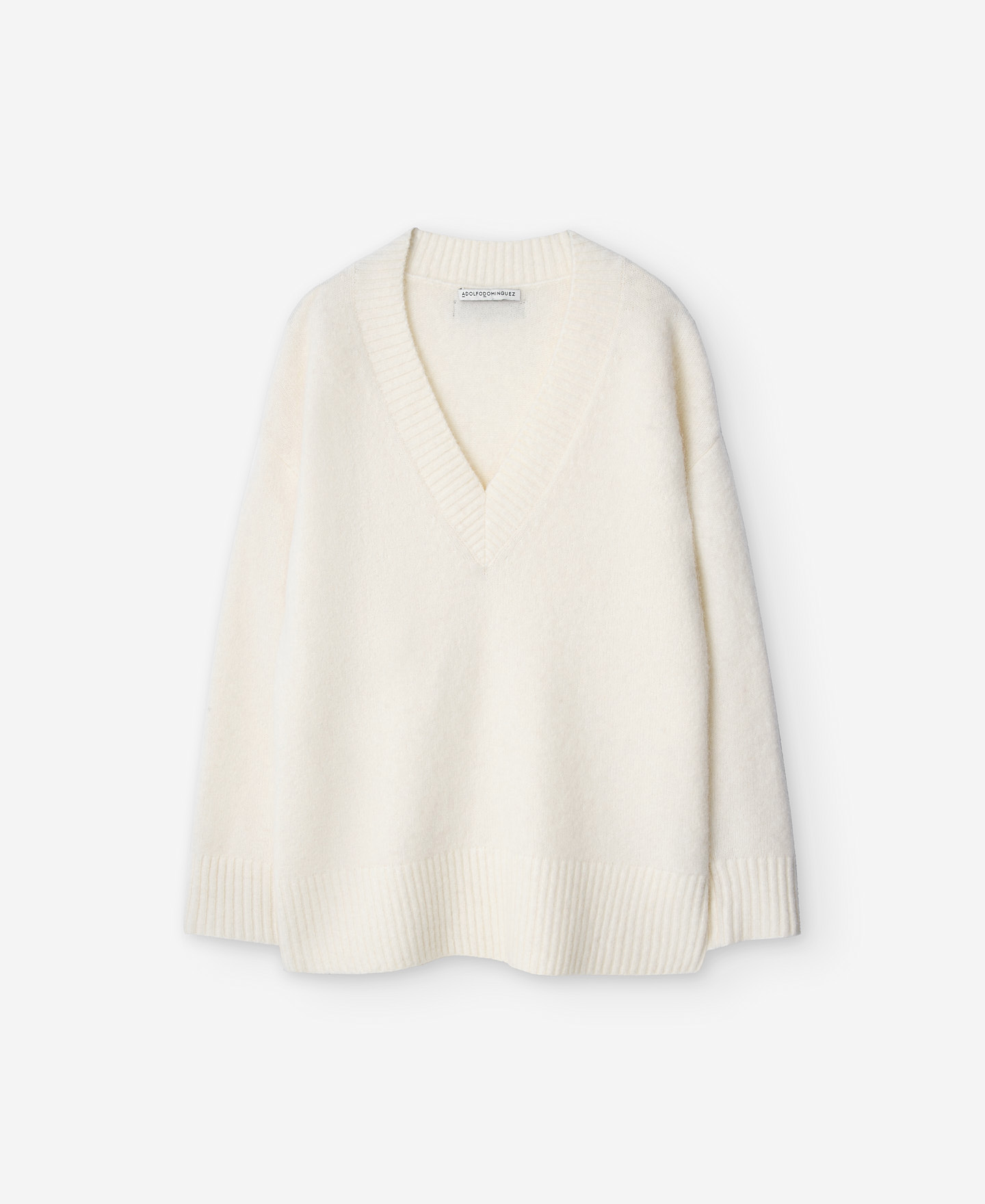Jersey cuello pico mujer image number 4