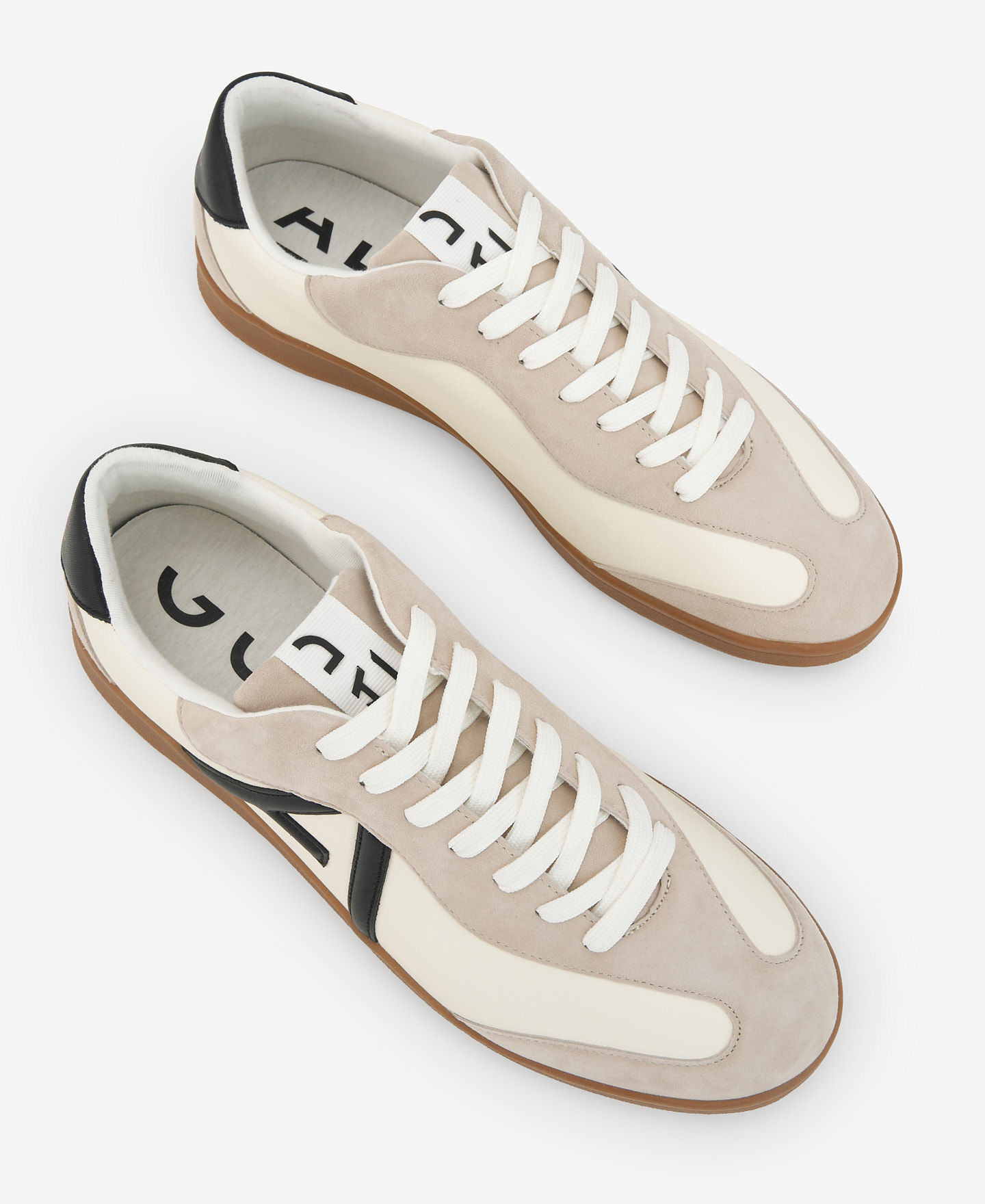 Zapatilla en piel blanca para hombre image number 1