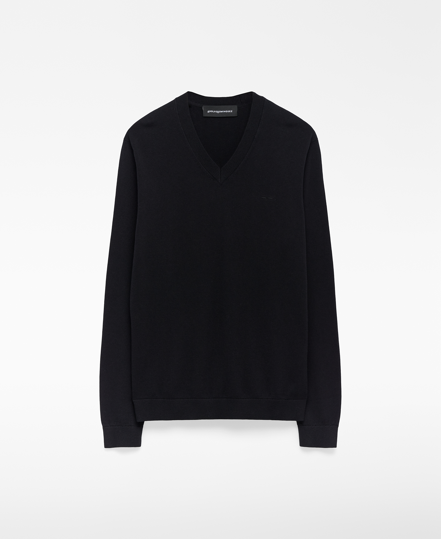 Regular fit V-neck sweater man image number 0