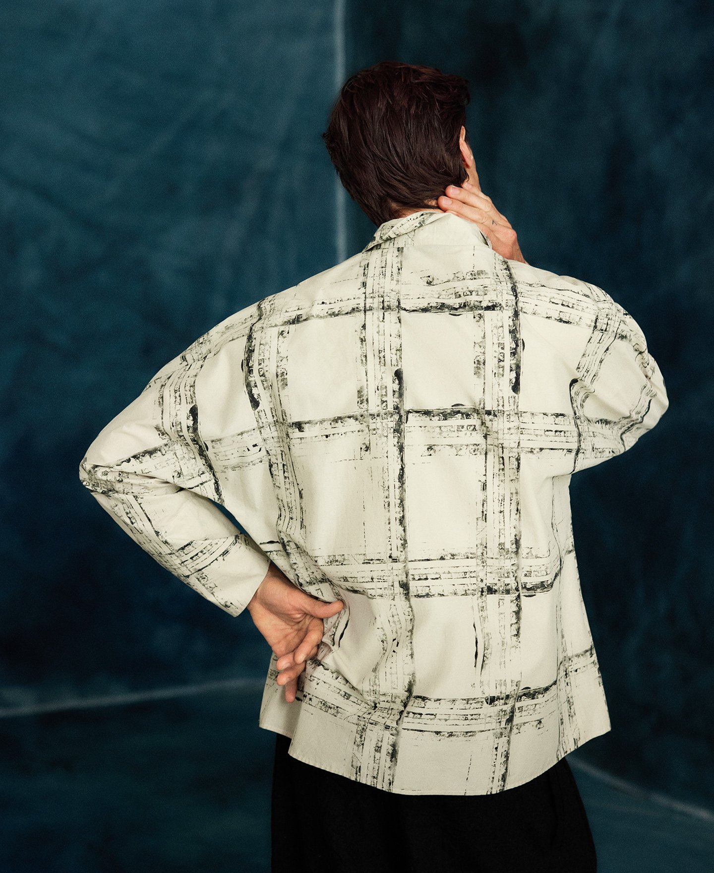 Oversize printed shirt woman image number 3