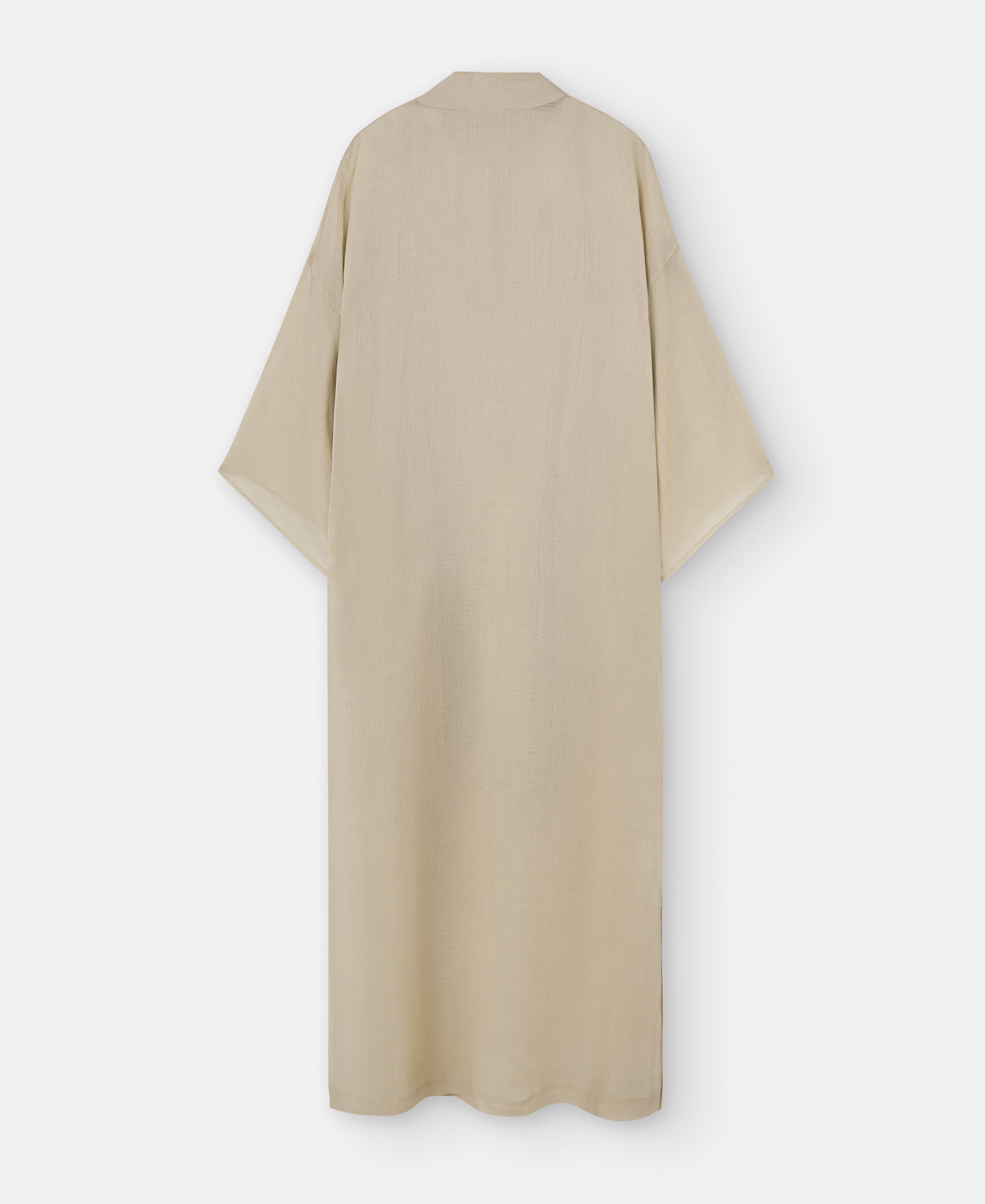 Vestido cuello Mao en ramio image number 5