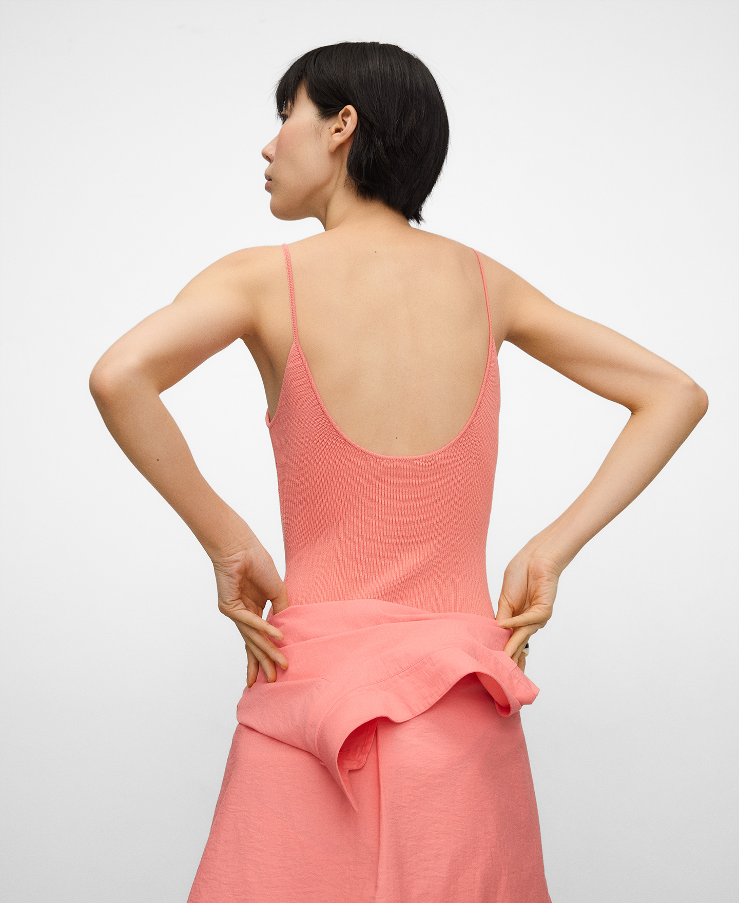 Knit tank bodysuit image number 2