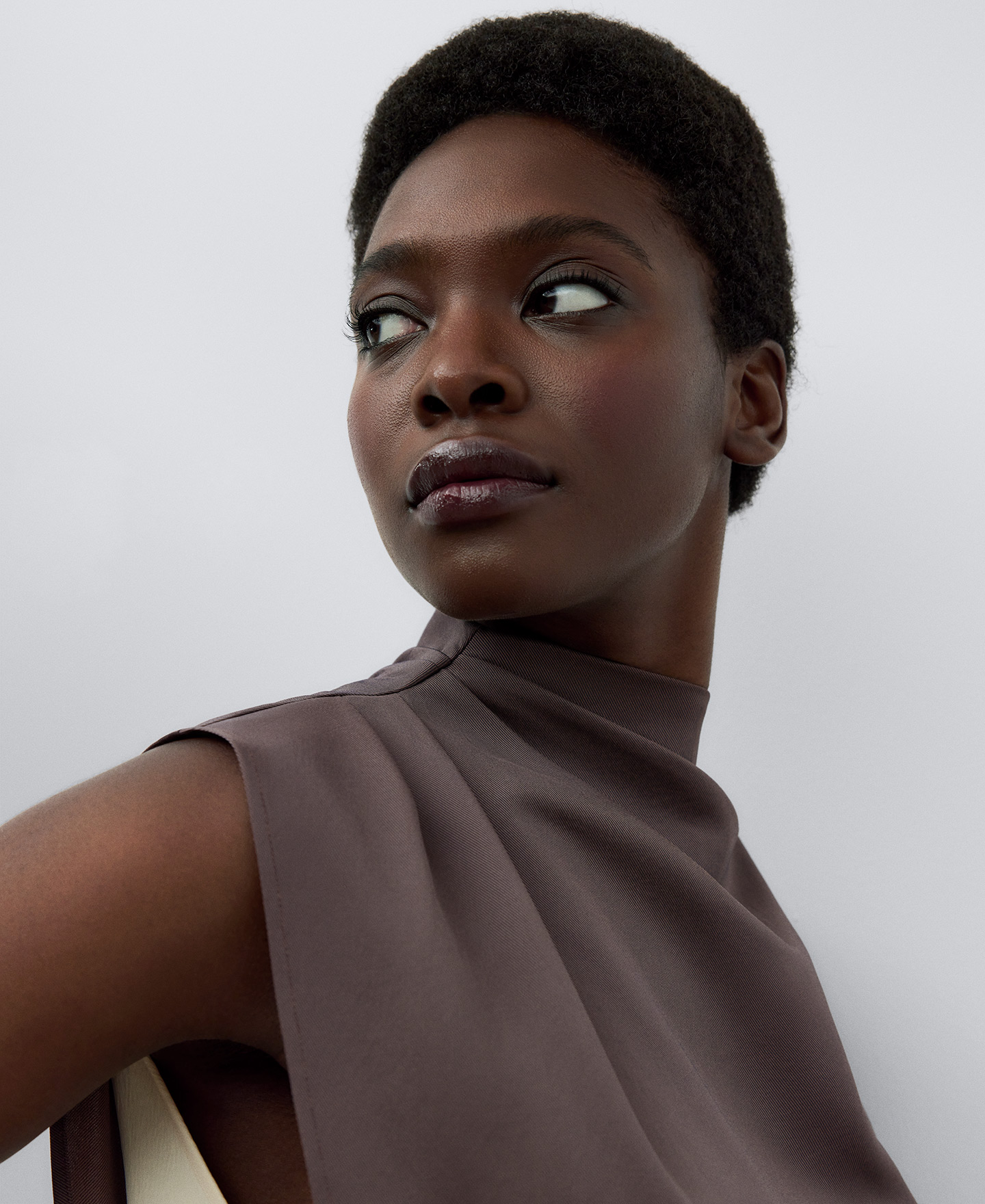 Two-tone dress woman image number 3