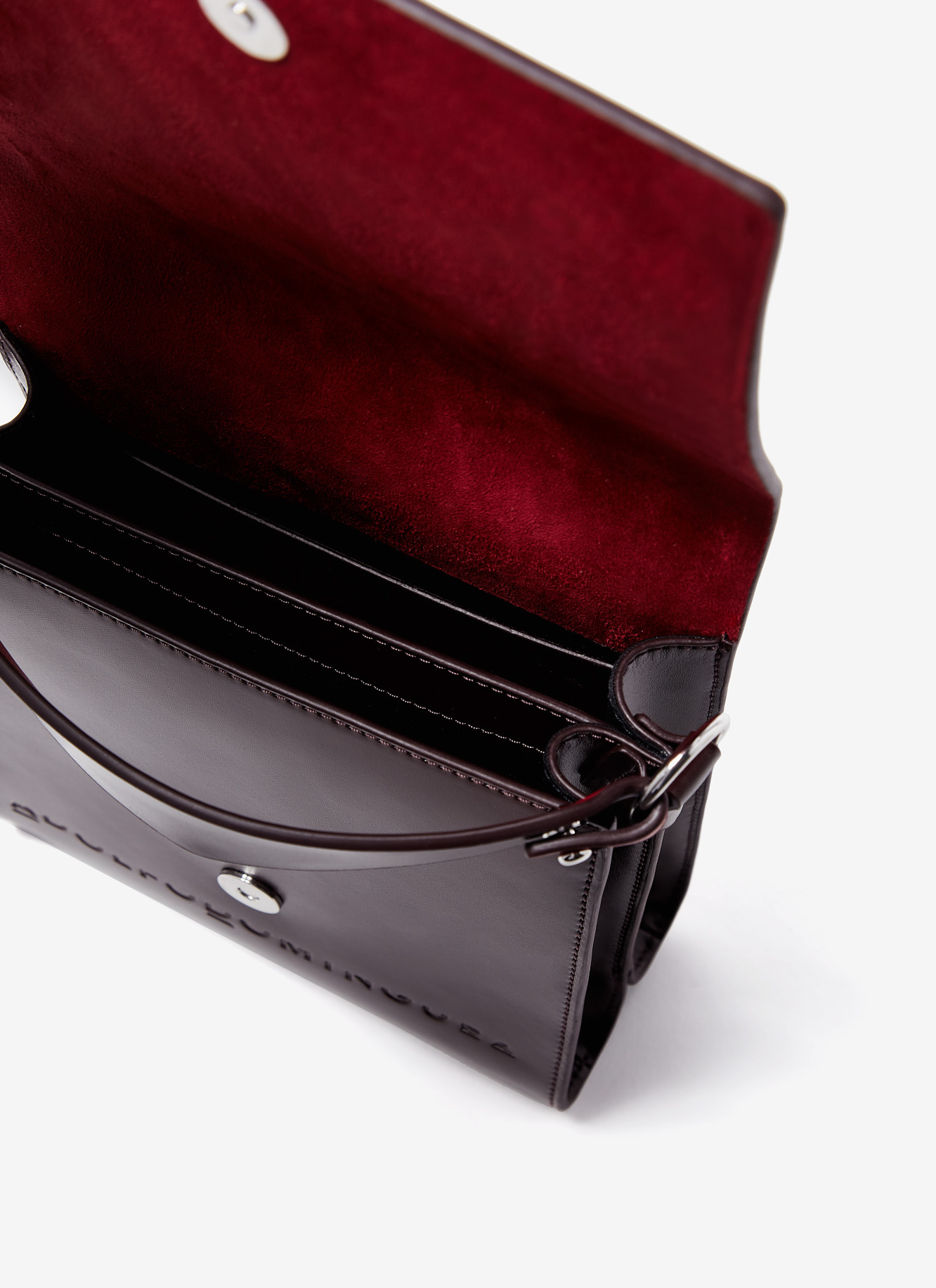 Glossy vachetta leather crossbody bag image number 2