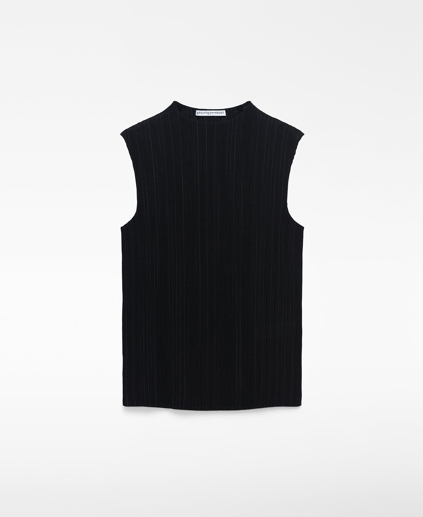 Perkins collar crinkle top image number 2