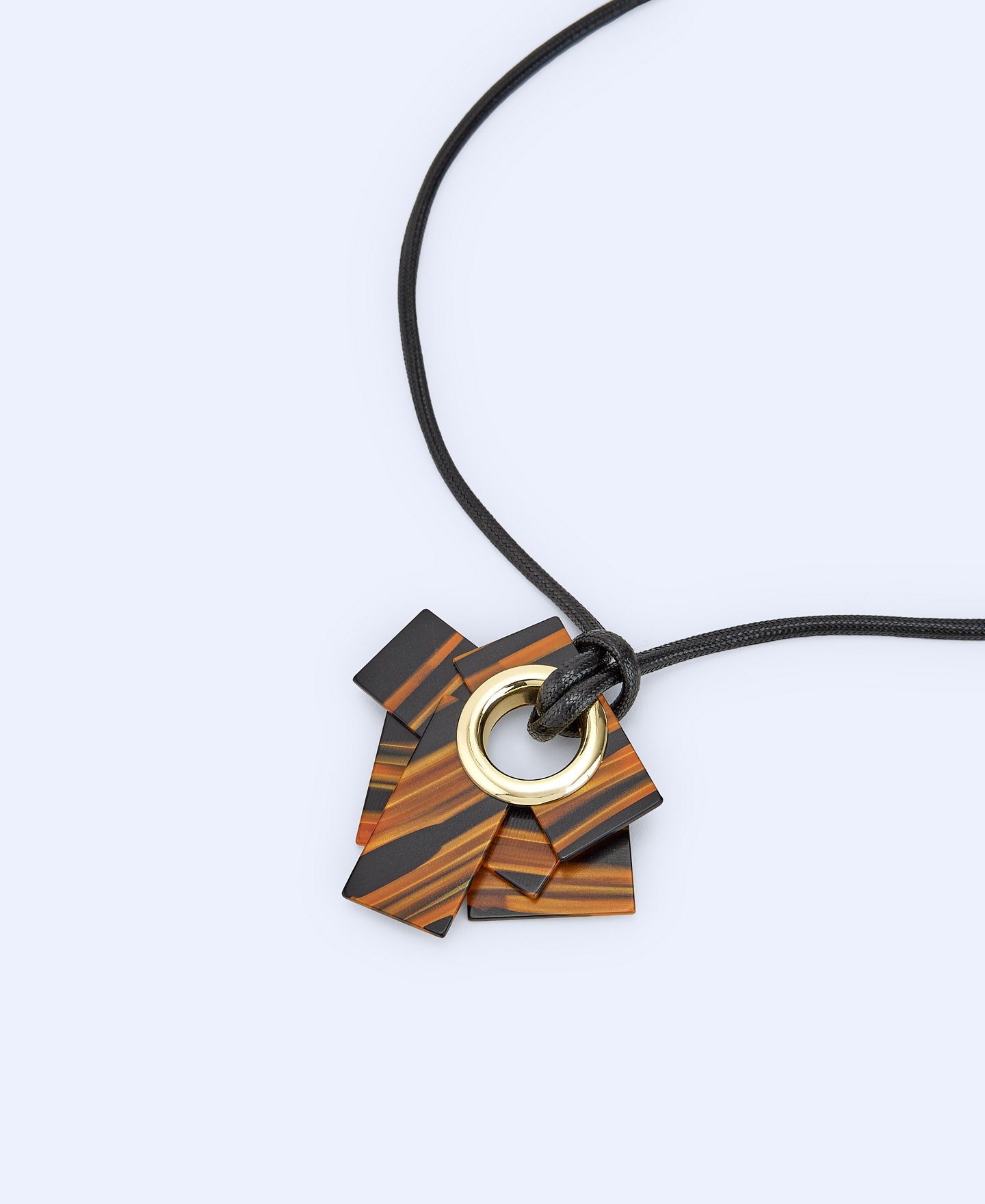 Rectangular resin pendant image number 1